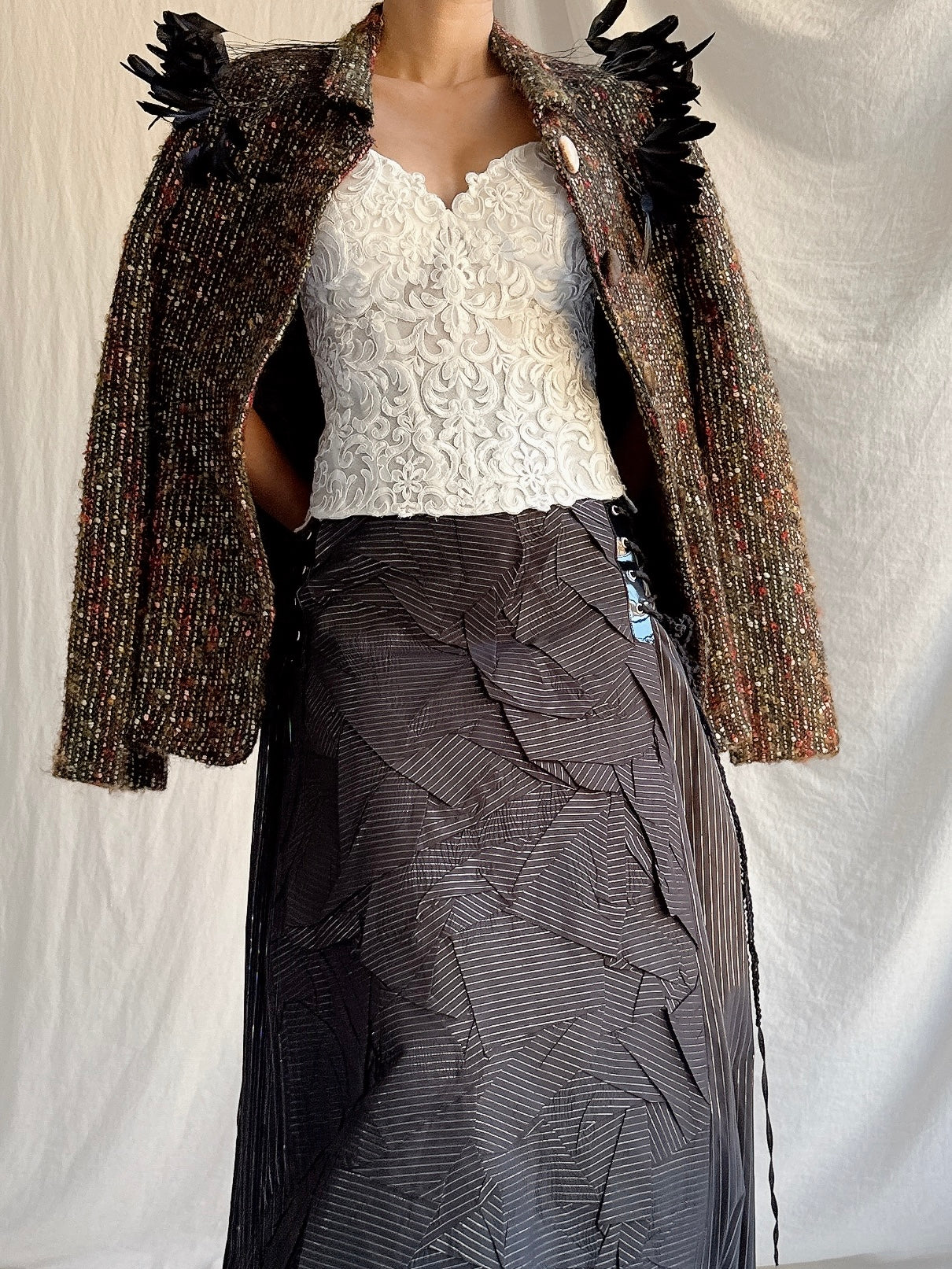 Vintage Baelo Claudia Tweed Jacket - M