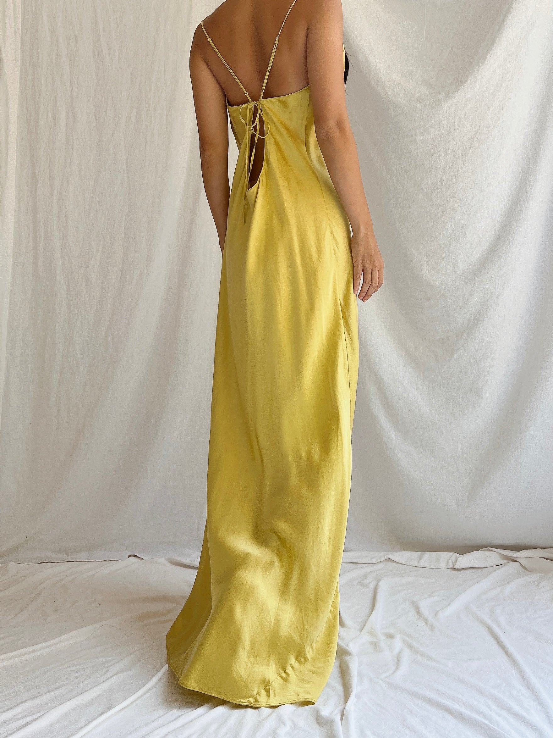 Vintage VS Silk Charmeuse Slip Dress - M/L