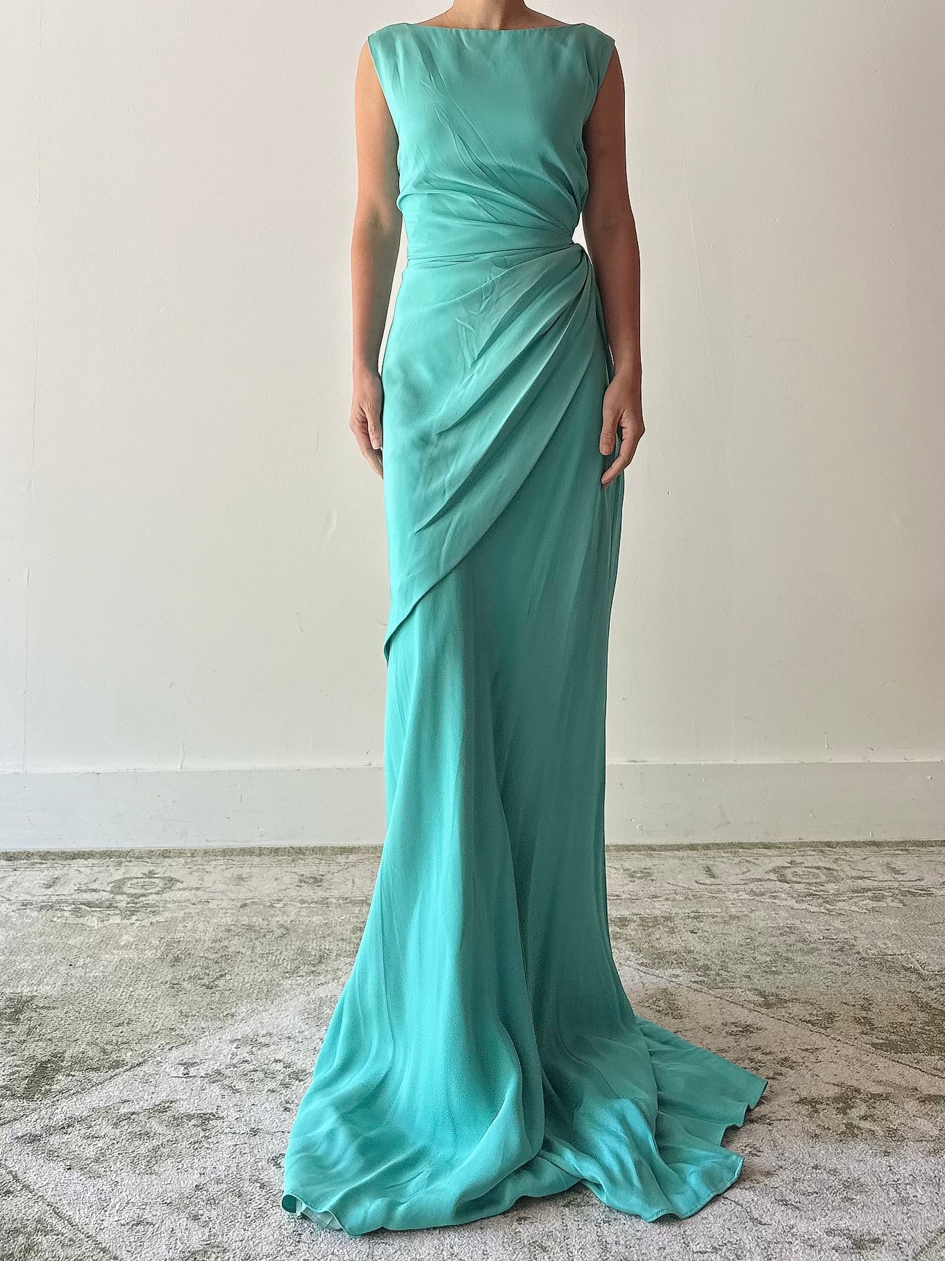 Vintage Belleville Sassoon Silk Gown - UK18