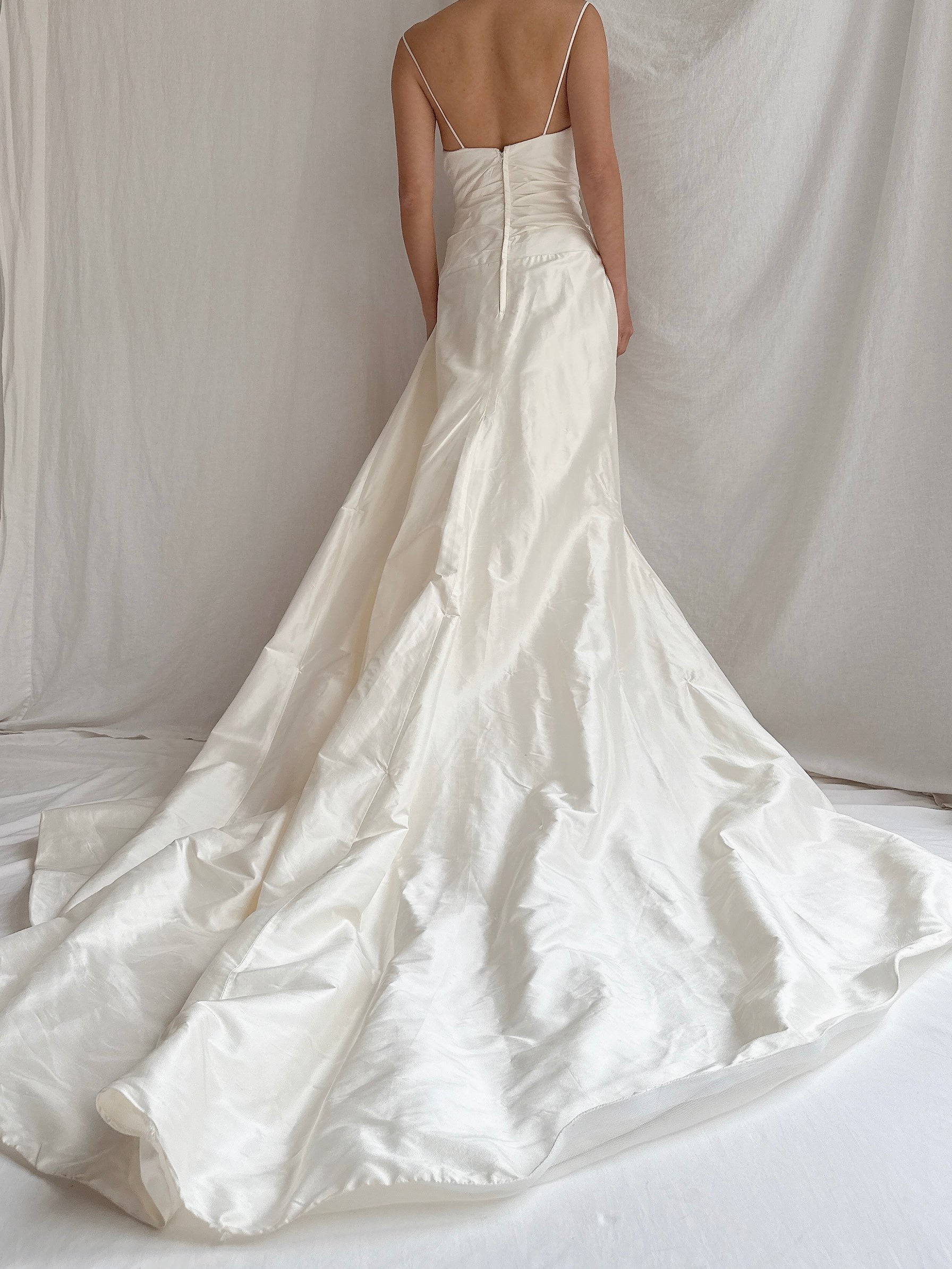 Vintage Silk Draped Gown - M/6/8