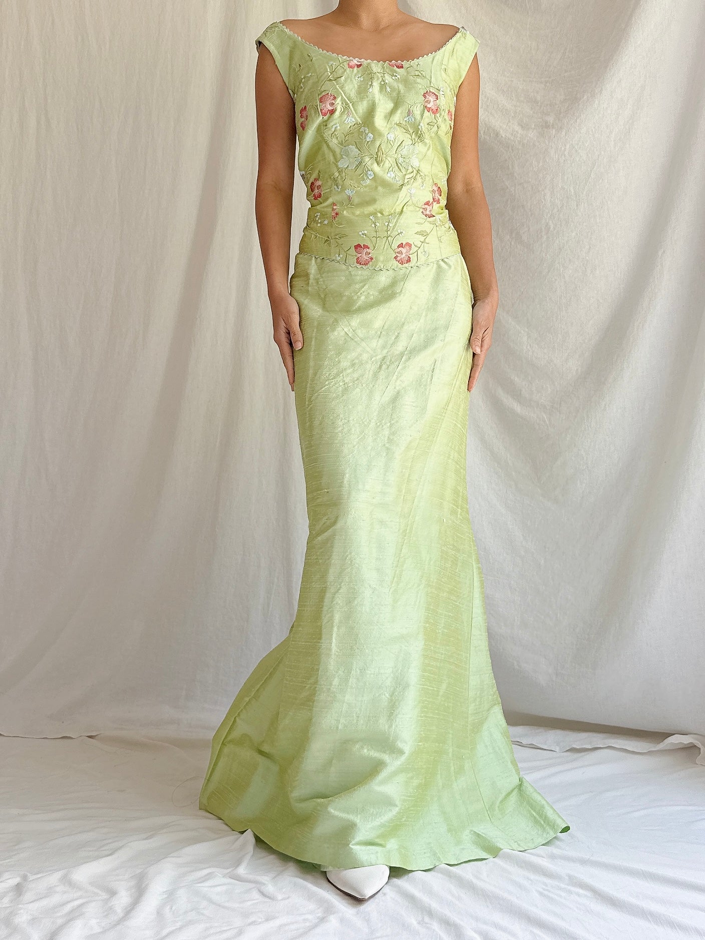 Vintage Paule Vasseur Silk Set - M/L FR 44
