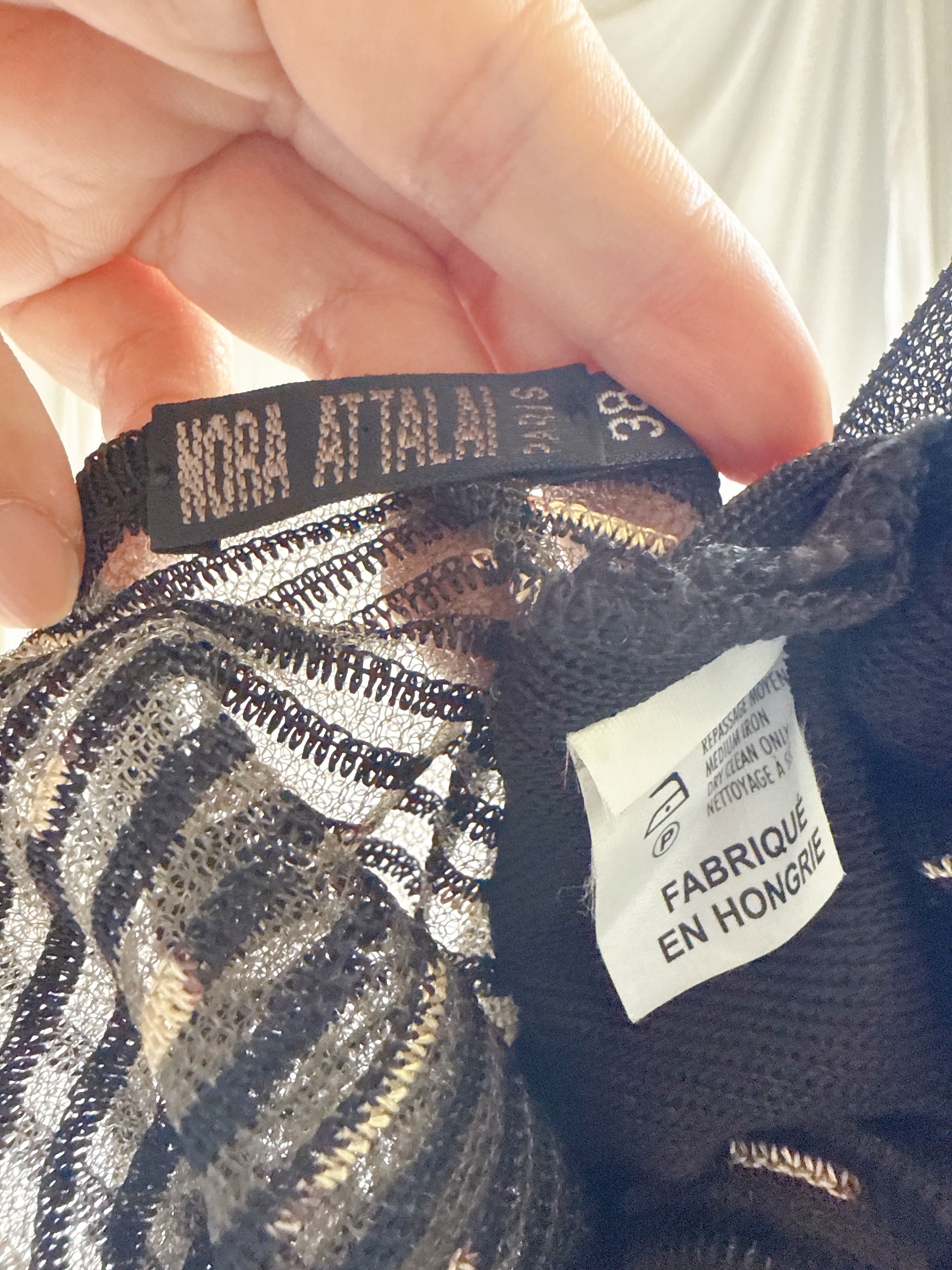 Vintage Nora Attalai Paris Knit Dress - S-M