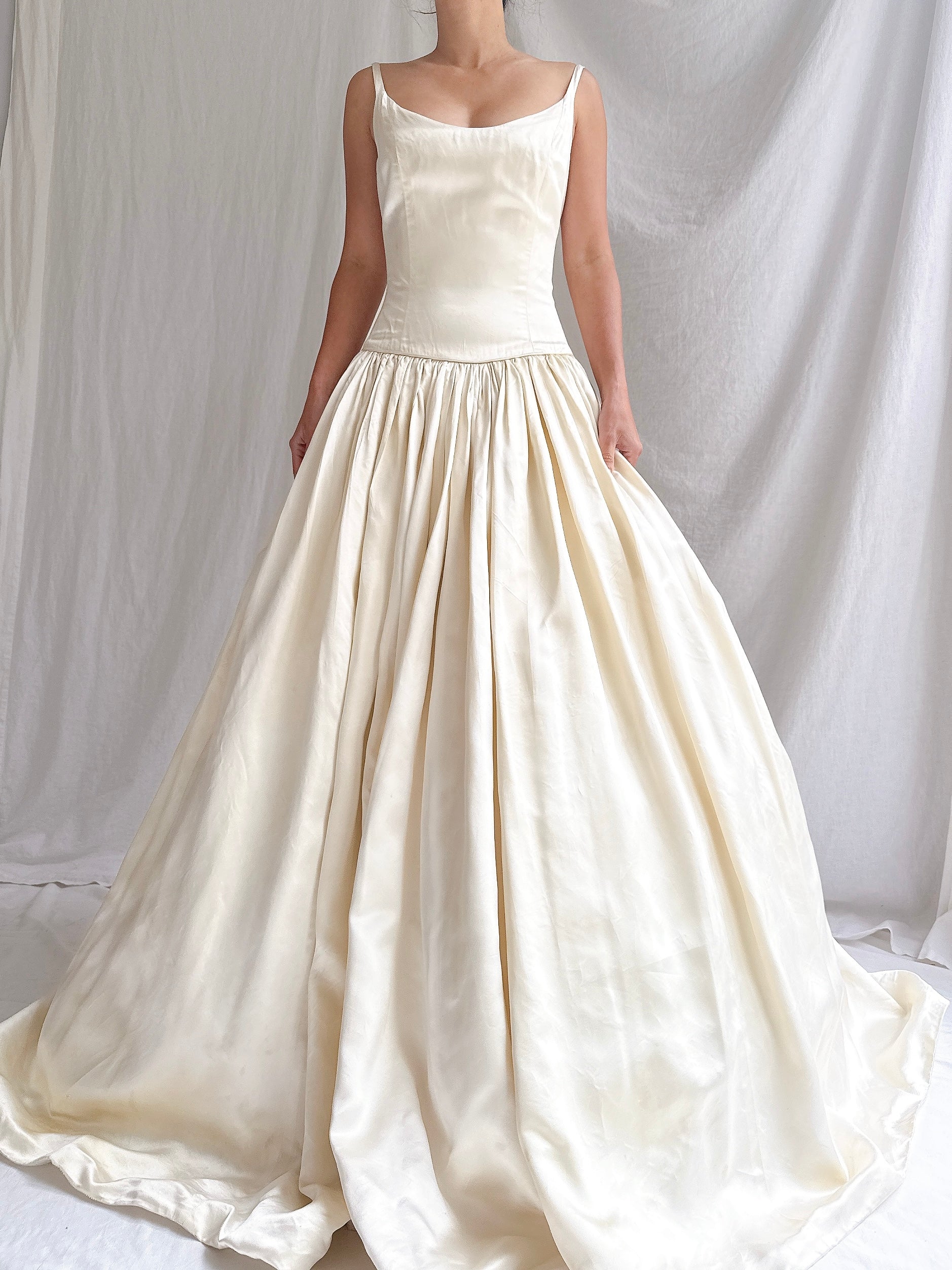 Vintage Lazaro Silk Gown - XS/2/4