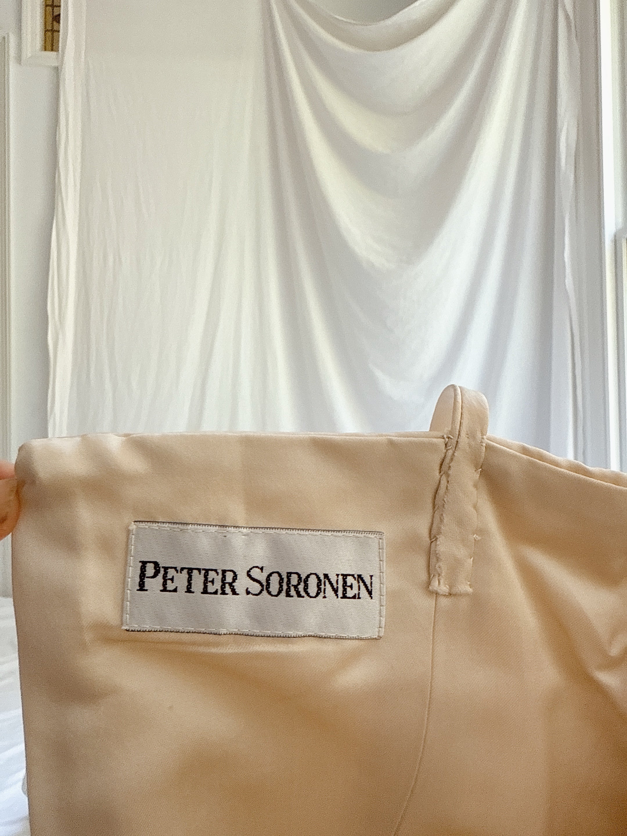 Vintage Peter Soronen Champagne Silk Charmeuse Gown - XS/2