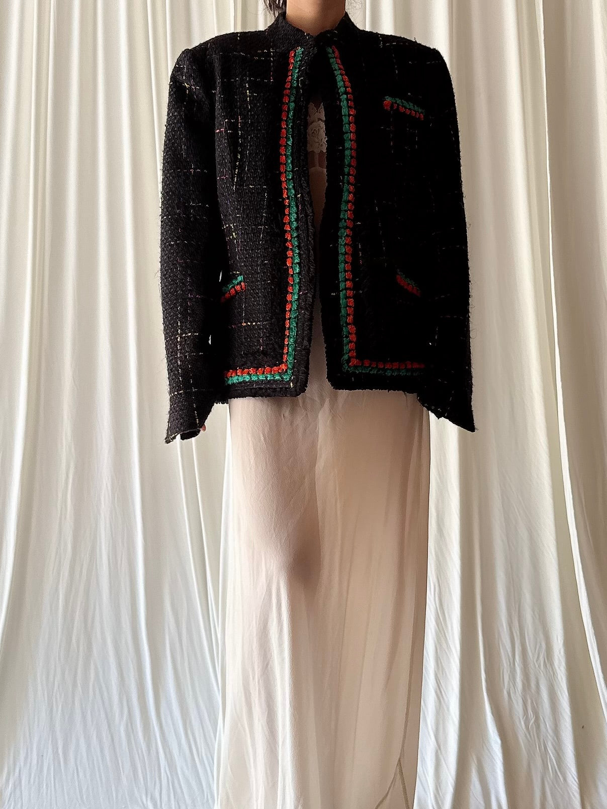 Vintage Terry Paris Silk Jacket - L