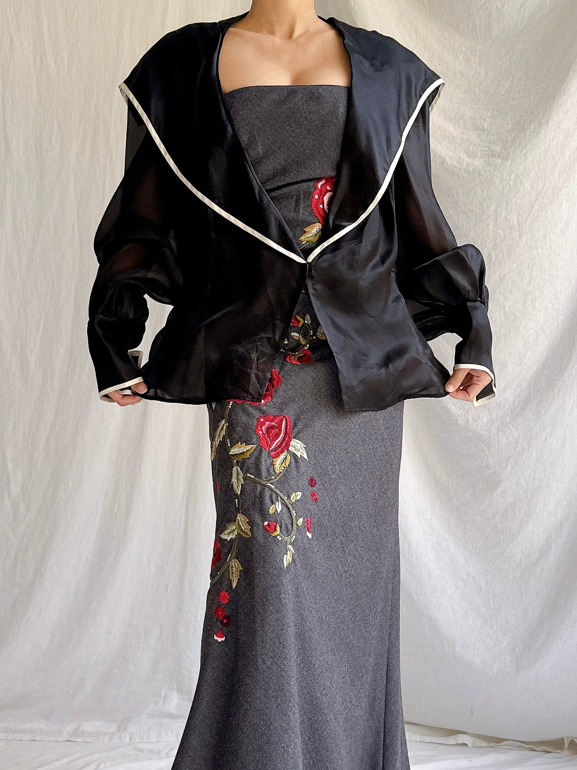 Vintage Paul Louis Orrier Paris Silk Organza Jacket - OSFM