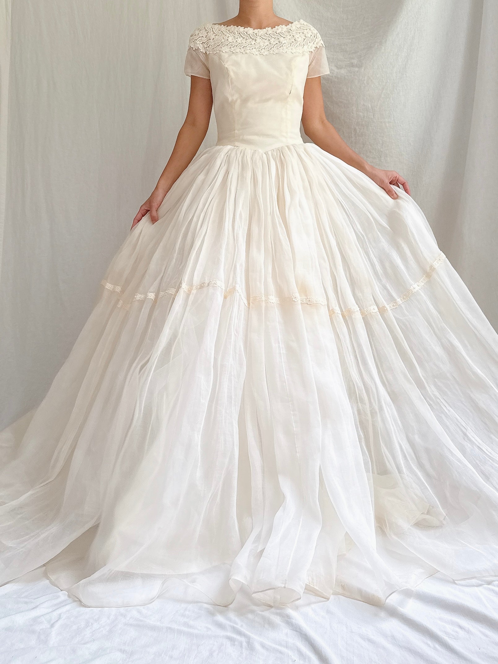 1950s Organdy Dress - XS