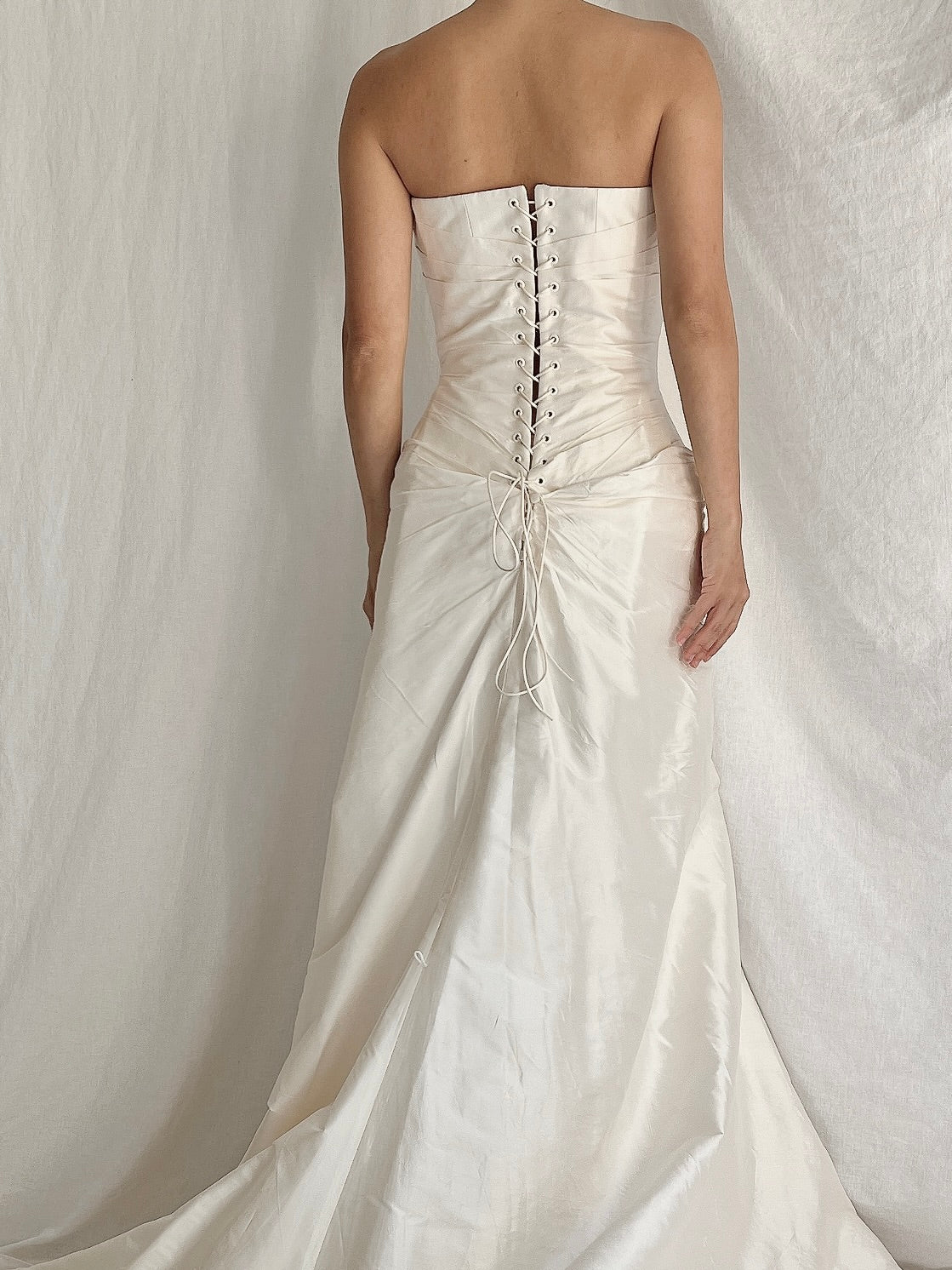 2000s Cymbeline Silk Corset Strapless Dress - S/4-6