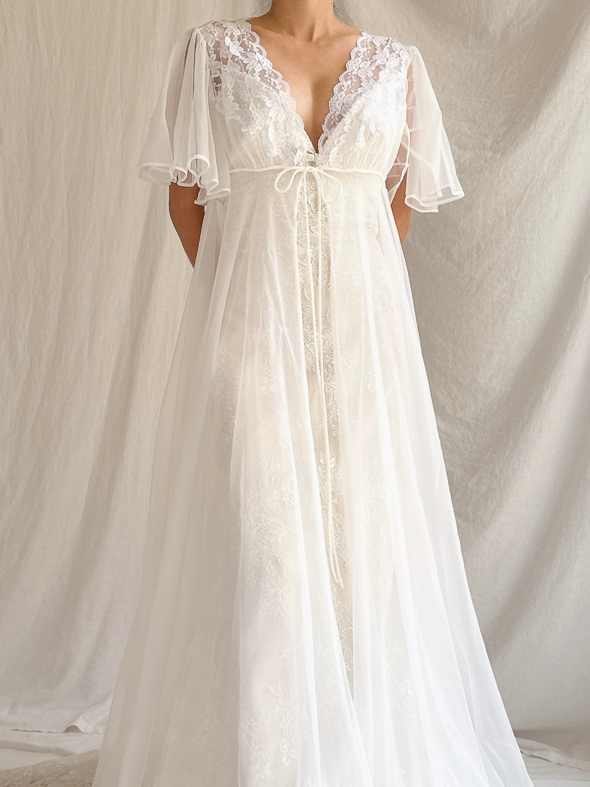 Vintage Tricot Dressing Gown - M