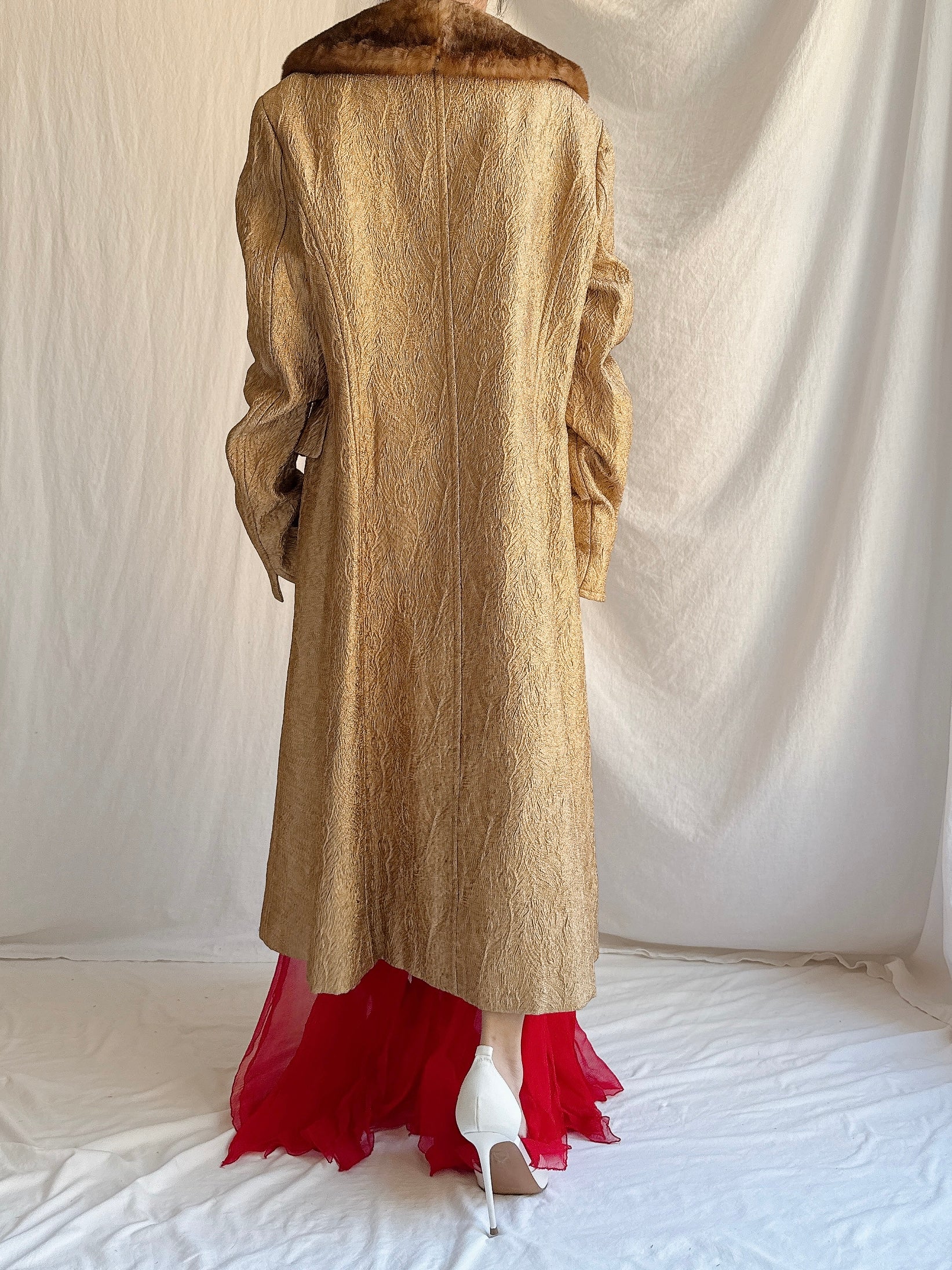 Vintage Alberta Ferretti Lame’ Coat - M