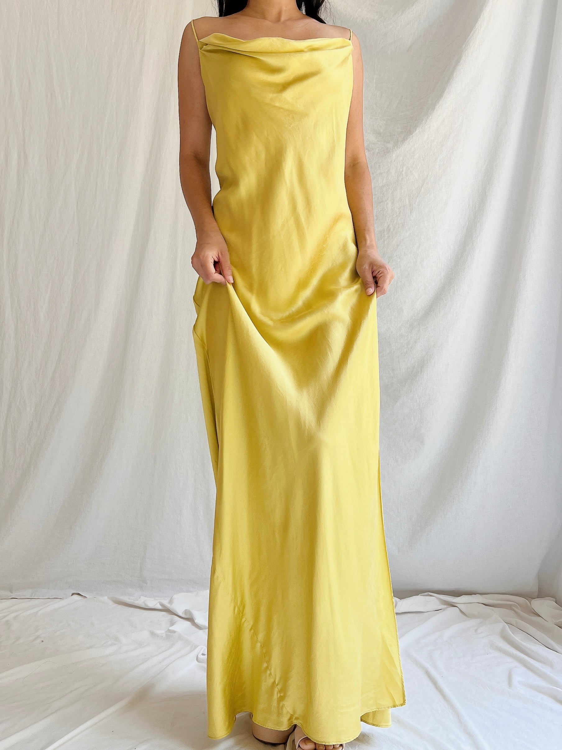 Vintage VS Silk Charmeuse Slip Dress - M/L