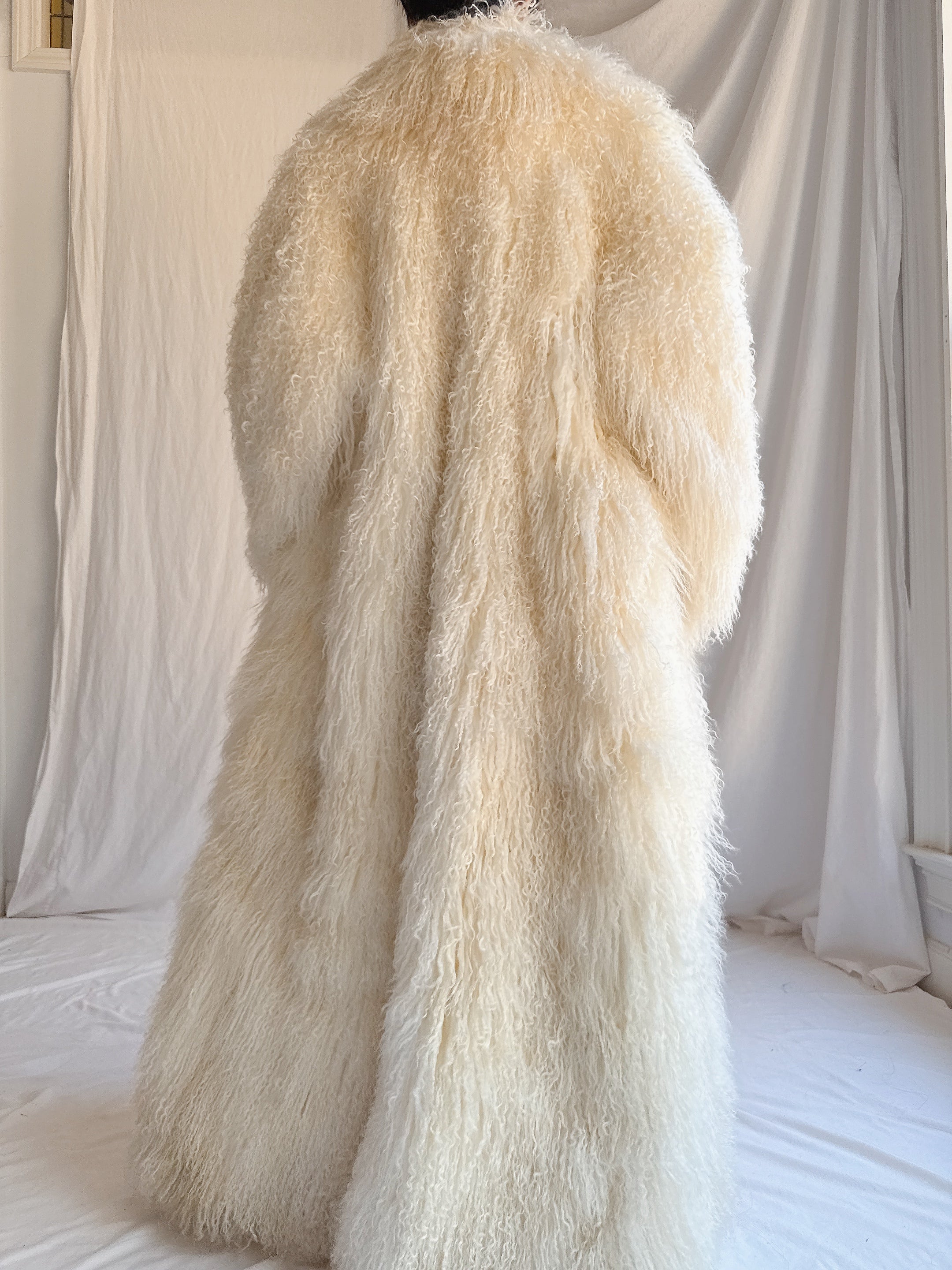 Vintage Extra Long Mongolian Coat - M