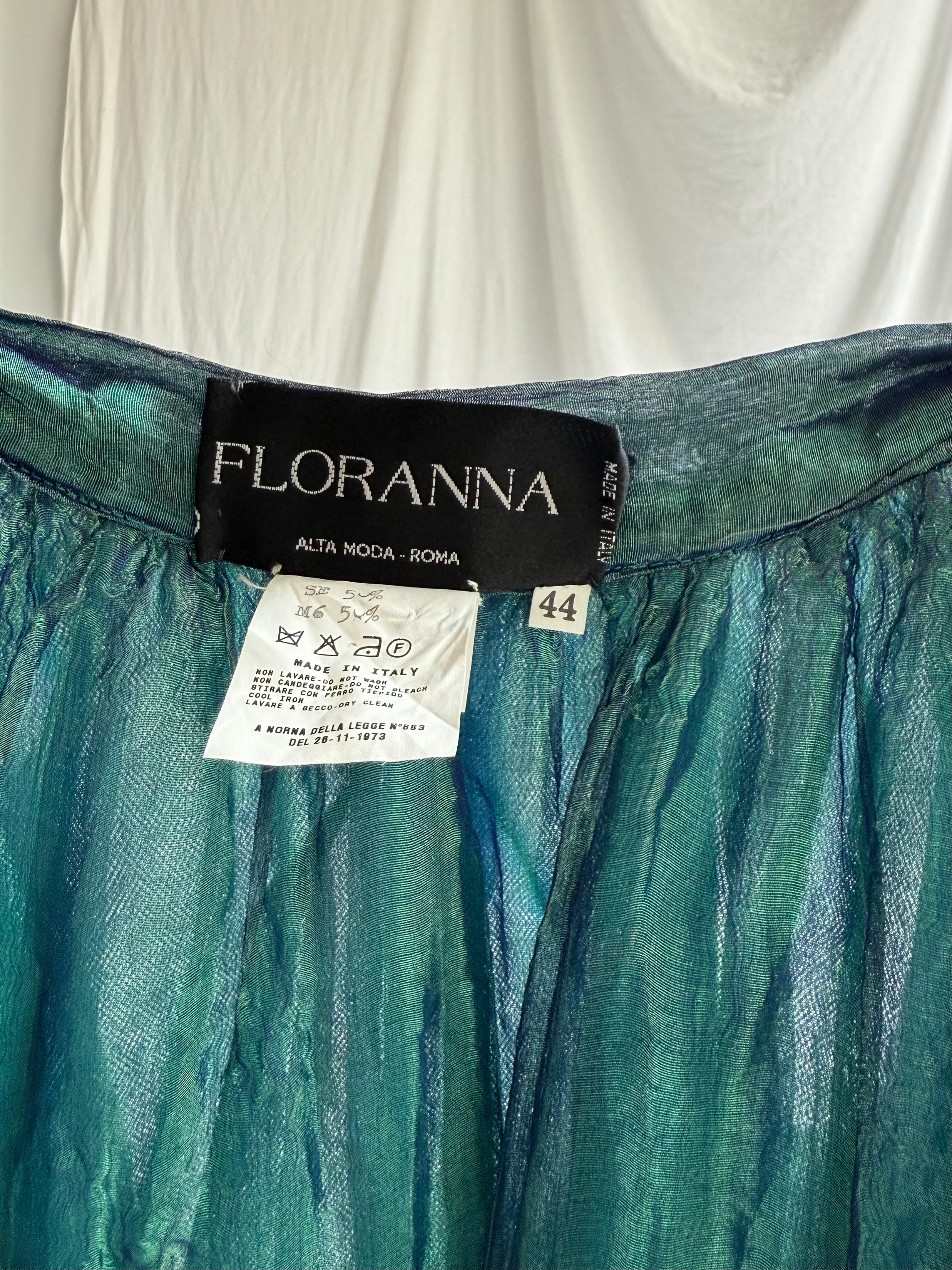 1980s Floranna Italy Metallic Cape/Overskirt - OSFM