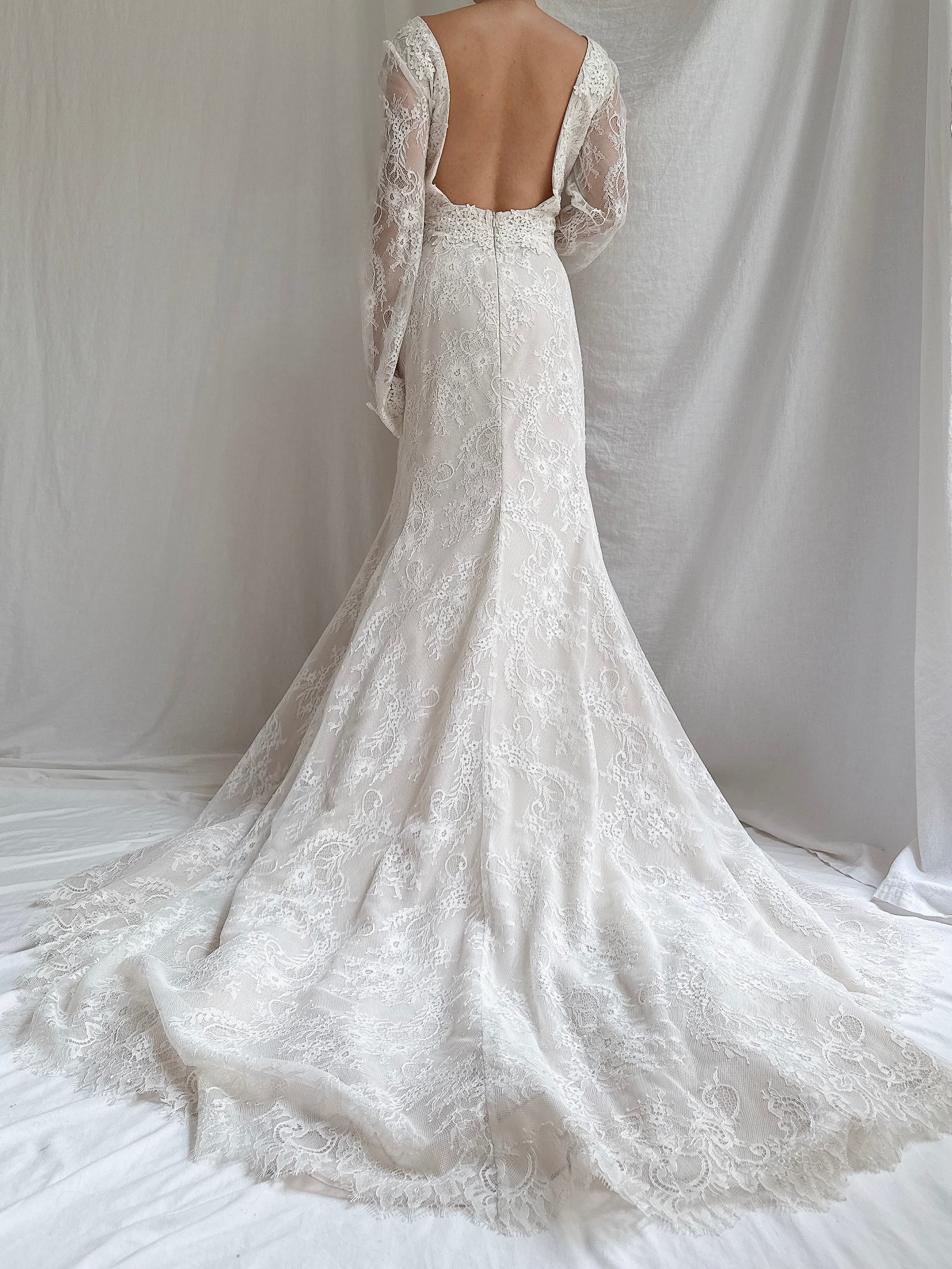 Vintage Liancarlo “Azul” Lace Gown - M/6