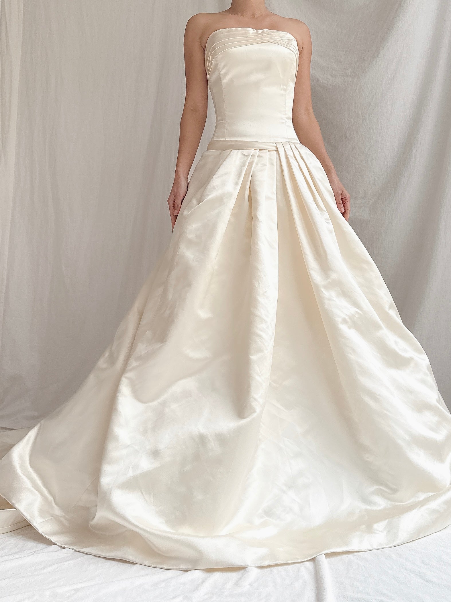 1990s Rivini Silk Dropped Waist Gown - M/8