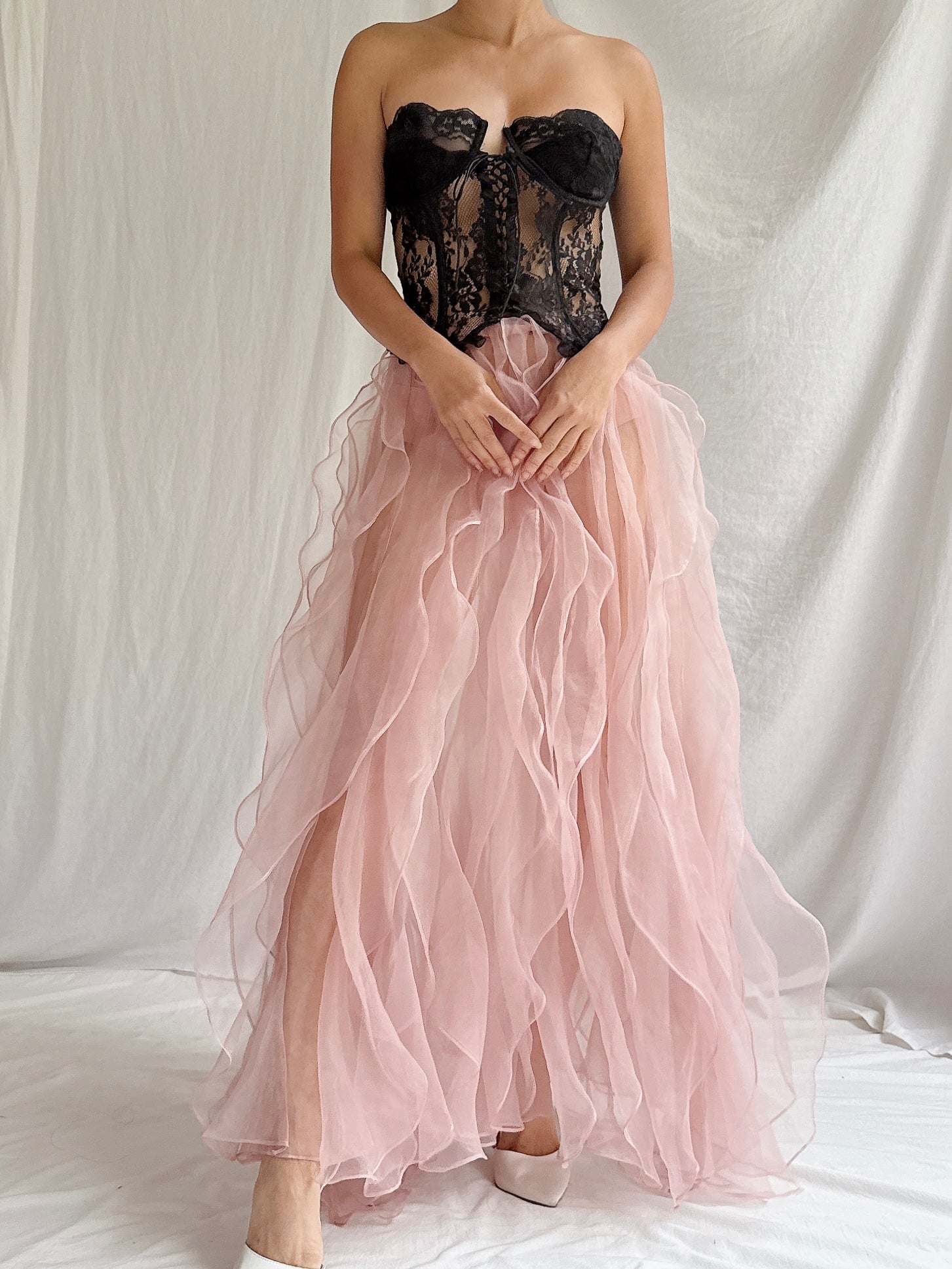 Vintage VS Lace Bustier - M 36B