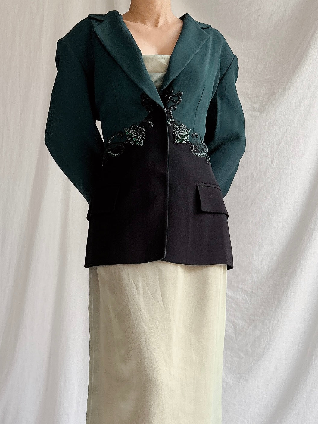 Vintage Oppio Italy Wool & Rayon Jacket - M/L 44