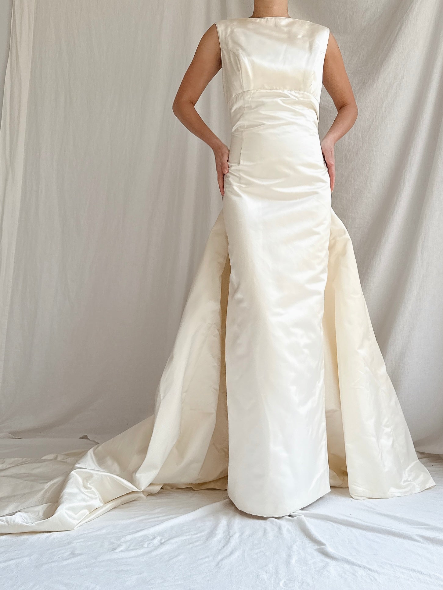 Vintage Silk 2 Piece Gown - M