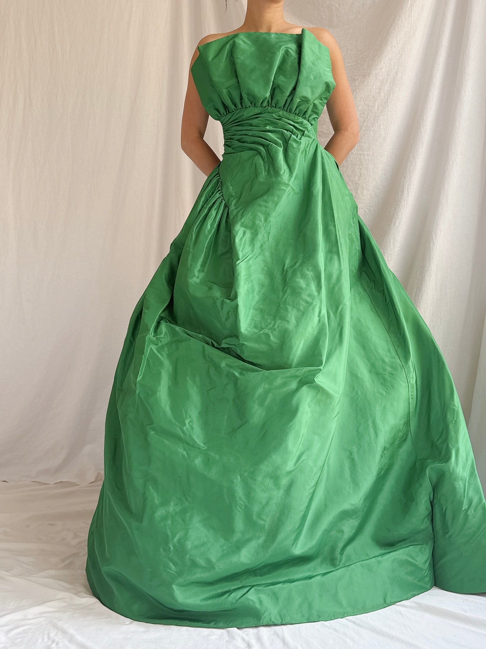 Vintage Scaasi Silk Gown - L