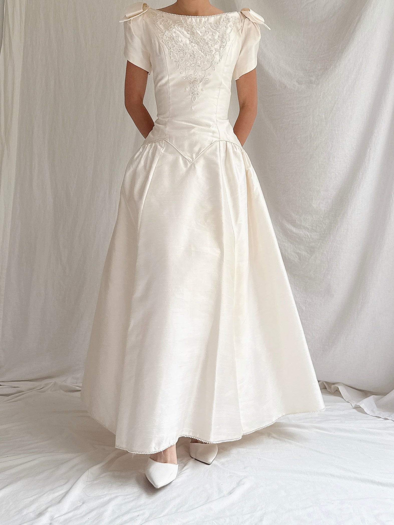 Vintage Bianchi Silk Dress - S/M