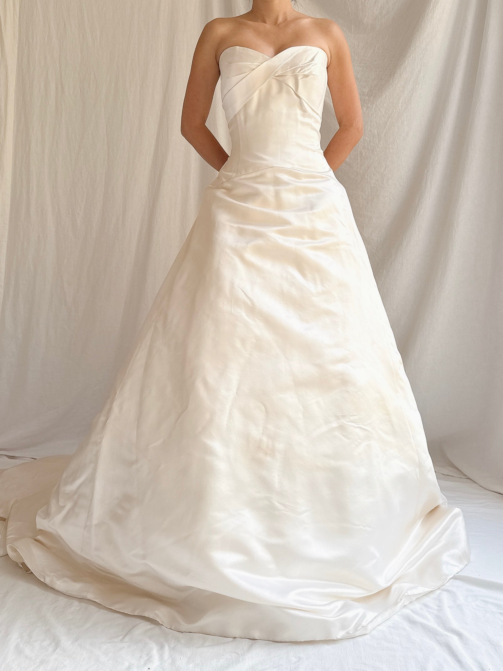 Vintage Monique Llhuilier Portrait Collar Gown - XS/2