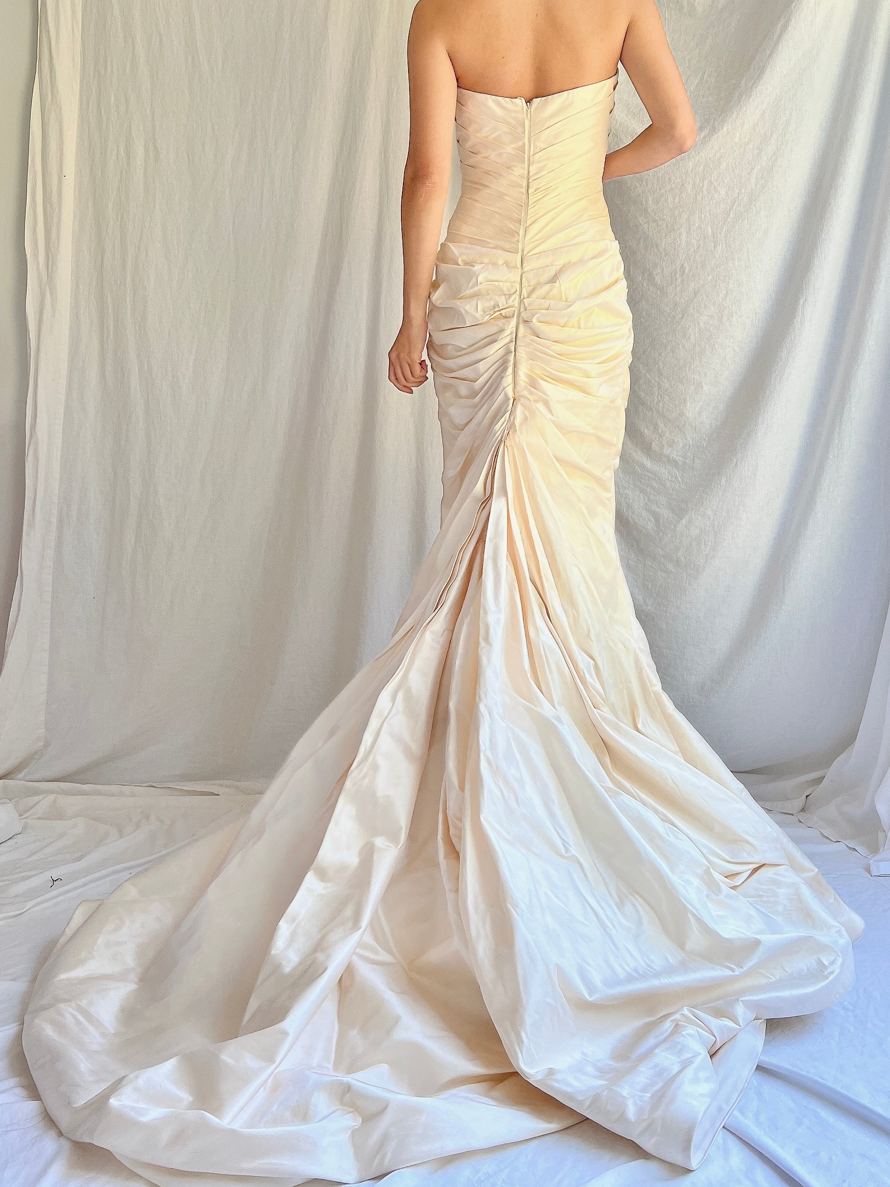 Vintage Ramona Keveza Silk Draped Gown - XS/2