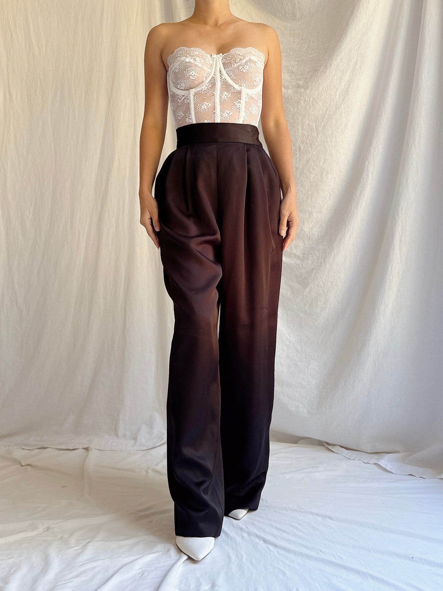 Vintage Black Trousers - S/4