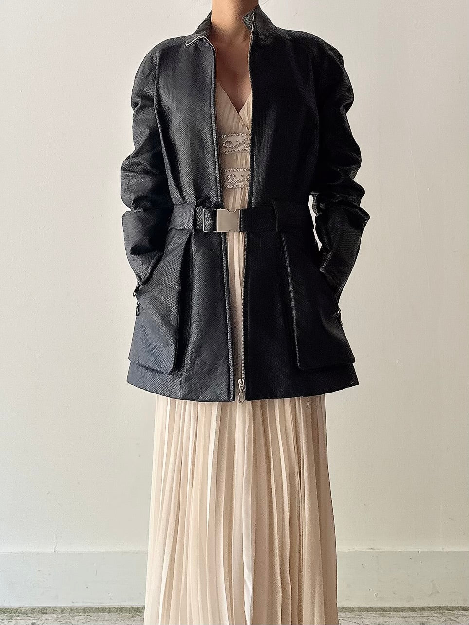 Vintage Black Mugler Trademark Jacket - M/L