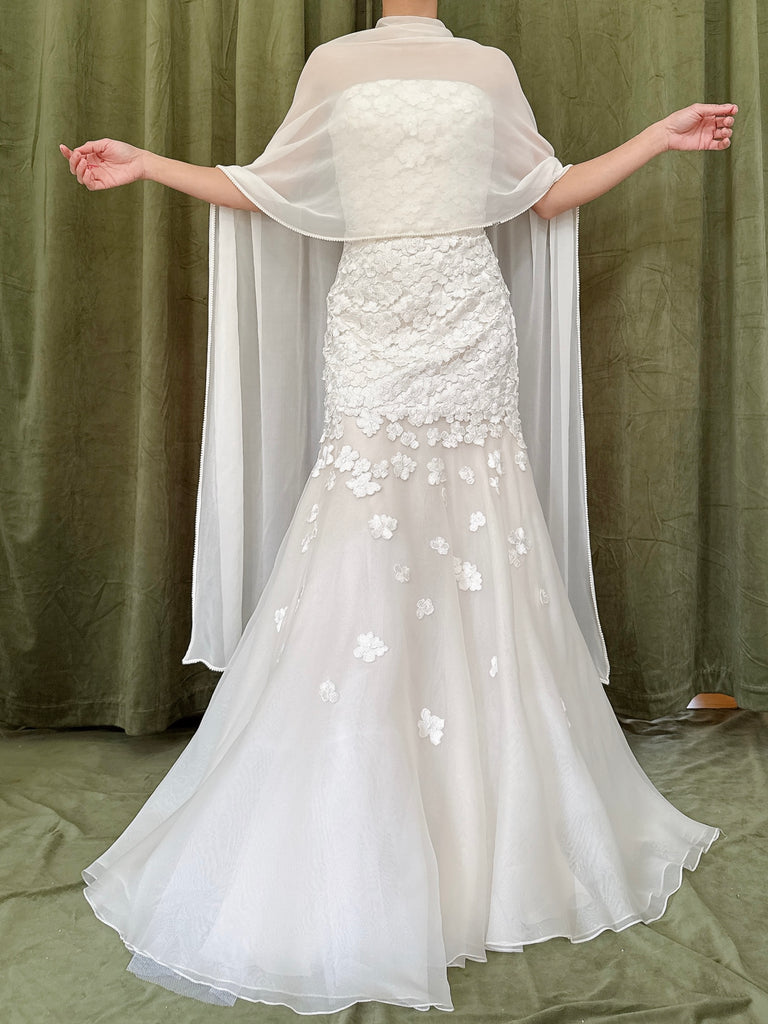 Vintage Carmen Marc Valvo Couture Silk Gown