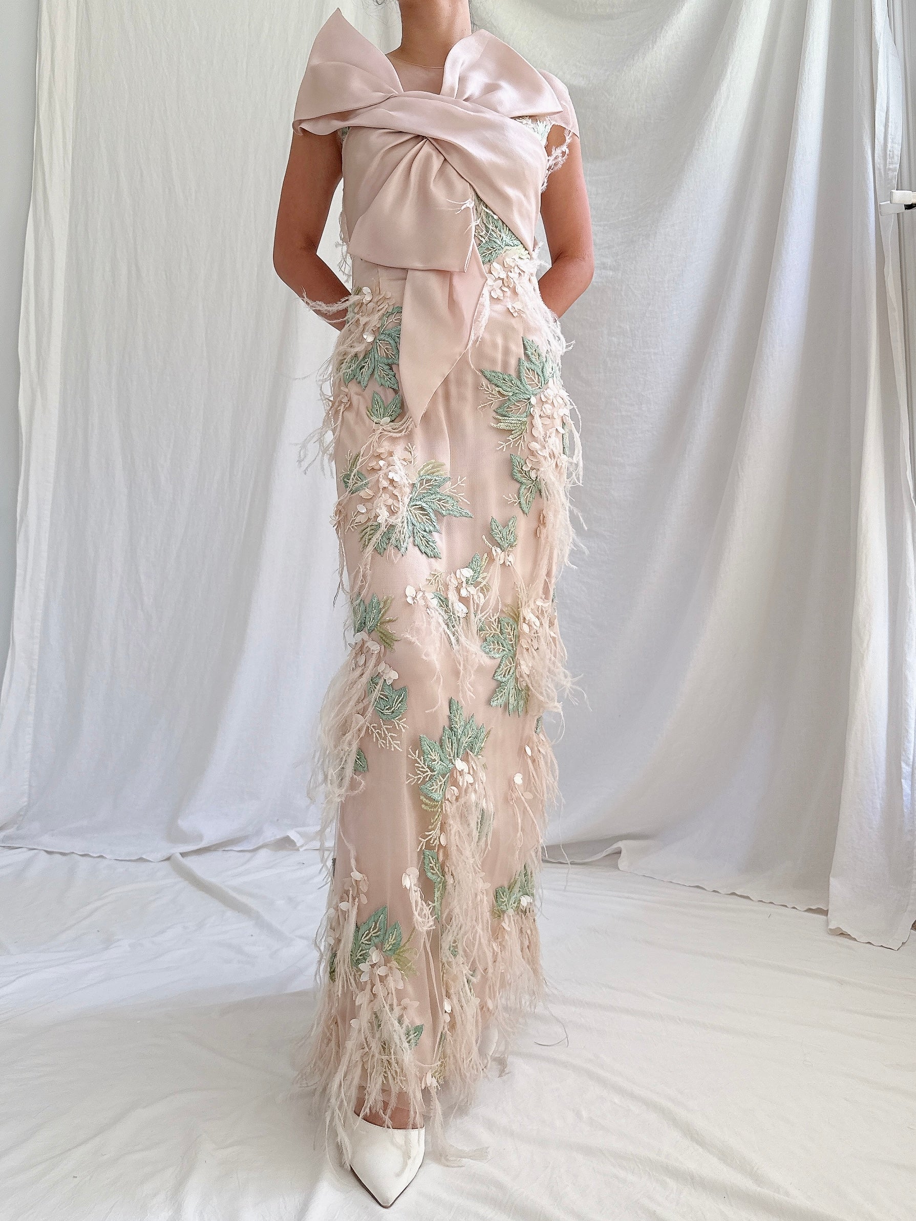 Marchesa Feather Dress - XS | G O S S A M E R Marchesa Feather Dress - XS | G O S S A M E R