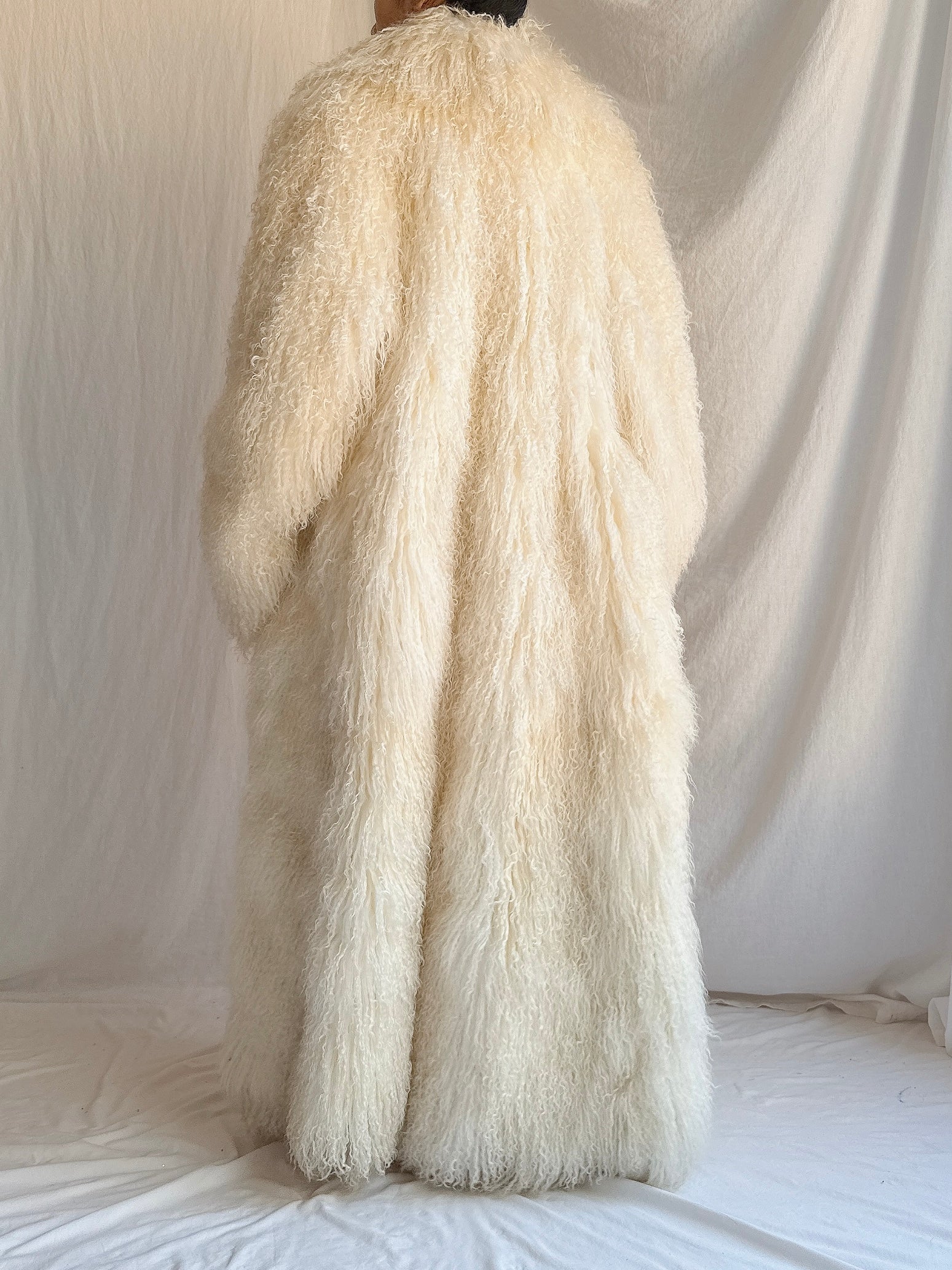 Vintage Extra Long Mongolian Coat - M