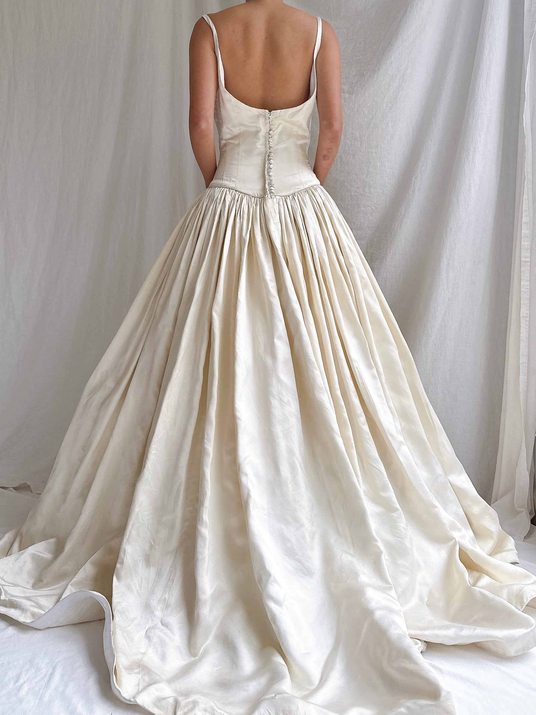 Vintage Lazaro Silk Gown - XS/2/4