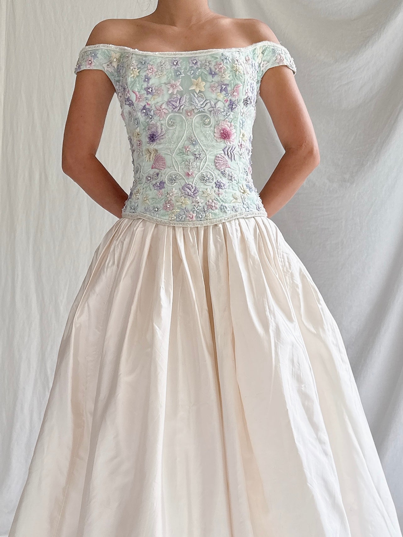 Vintage Bellville Sassoon Bustier and Silk Skirt - M/L UK14/16