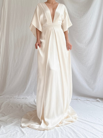 Temperley London Silk Kimono Sleeves Gown - S UK 8