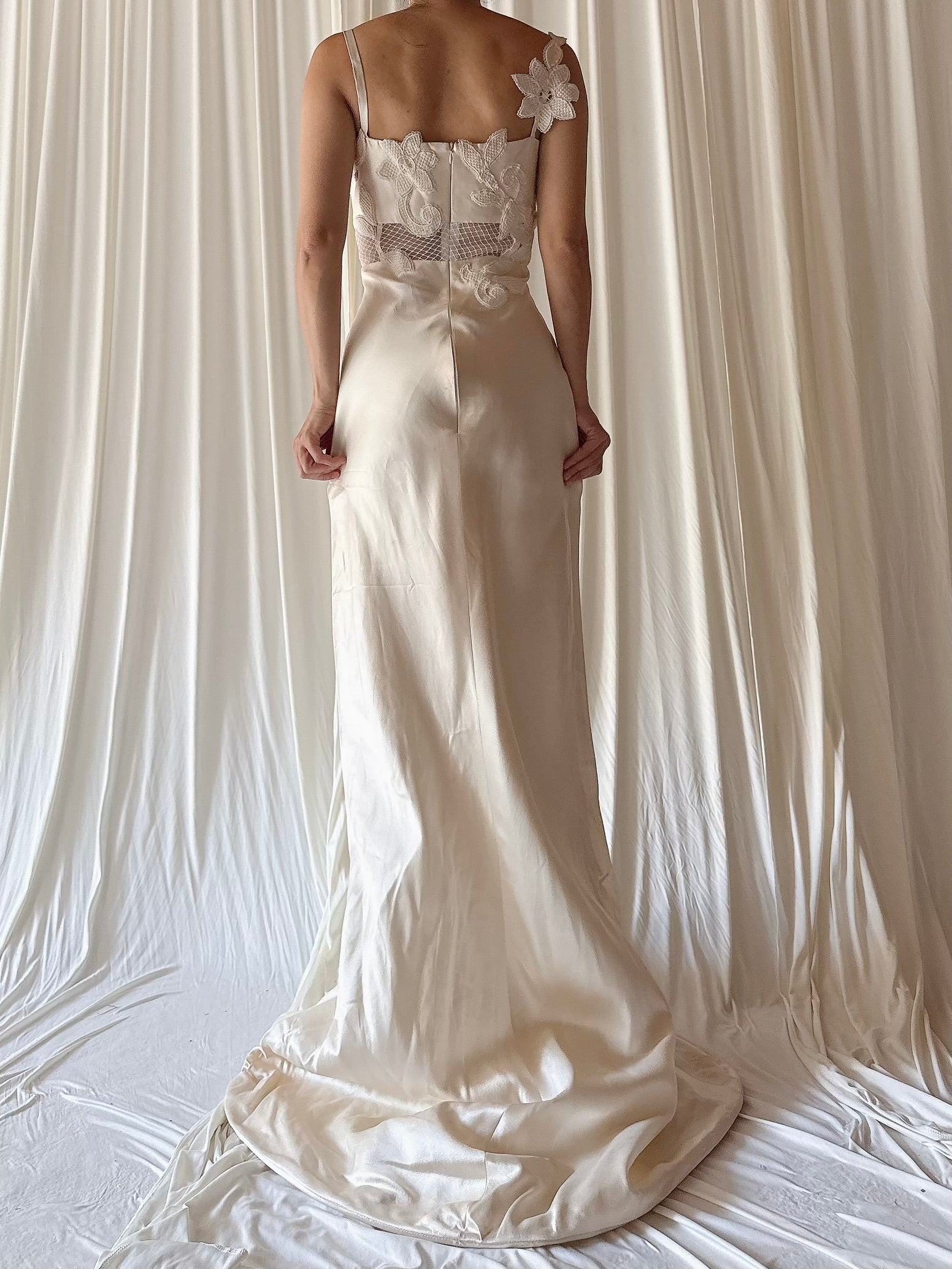 Vintage Suzanne Ermann Silk Dress - M