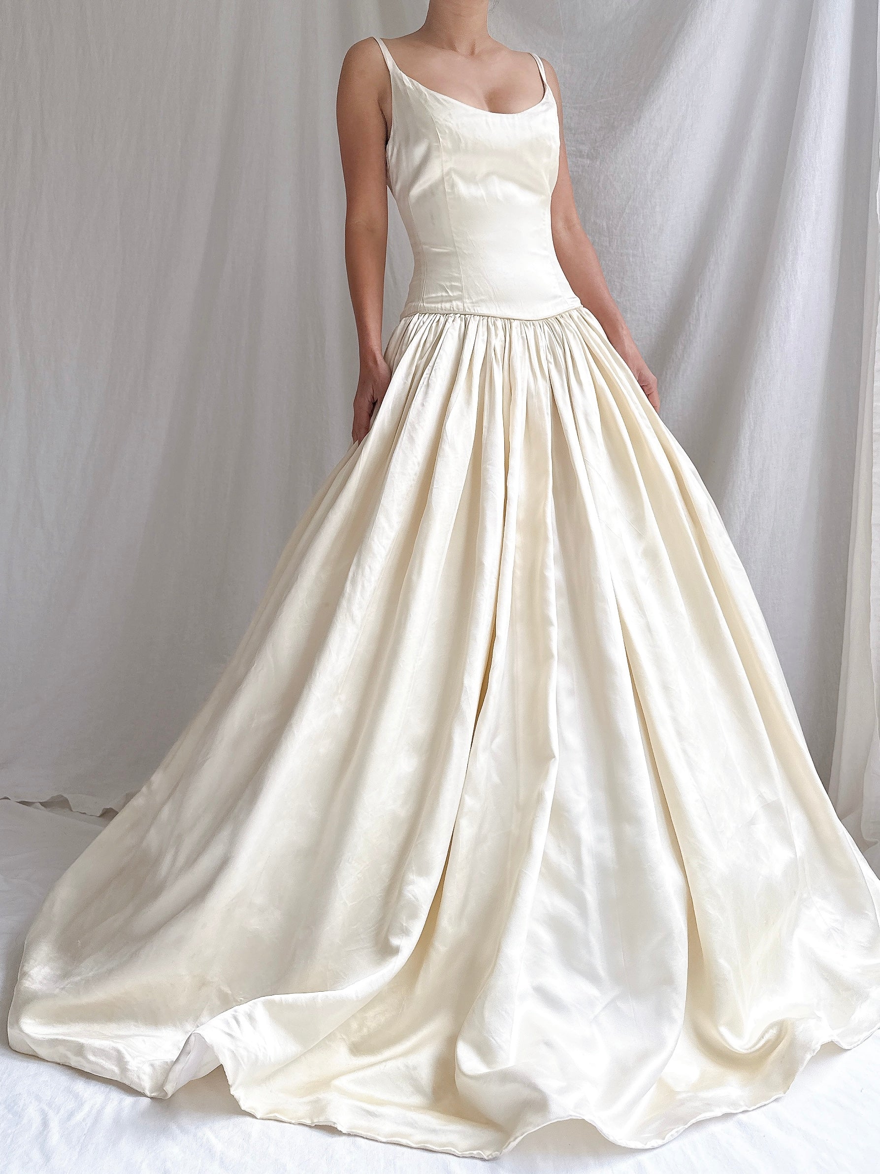 Vintage Lazaro Silk Gown - XS/2/4