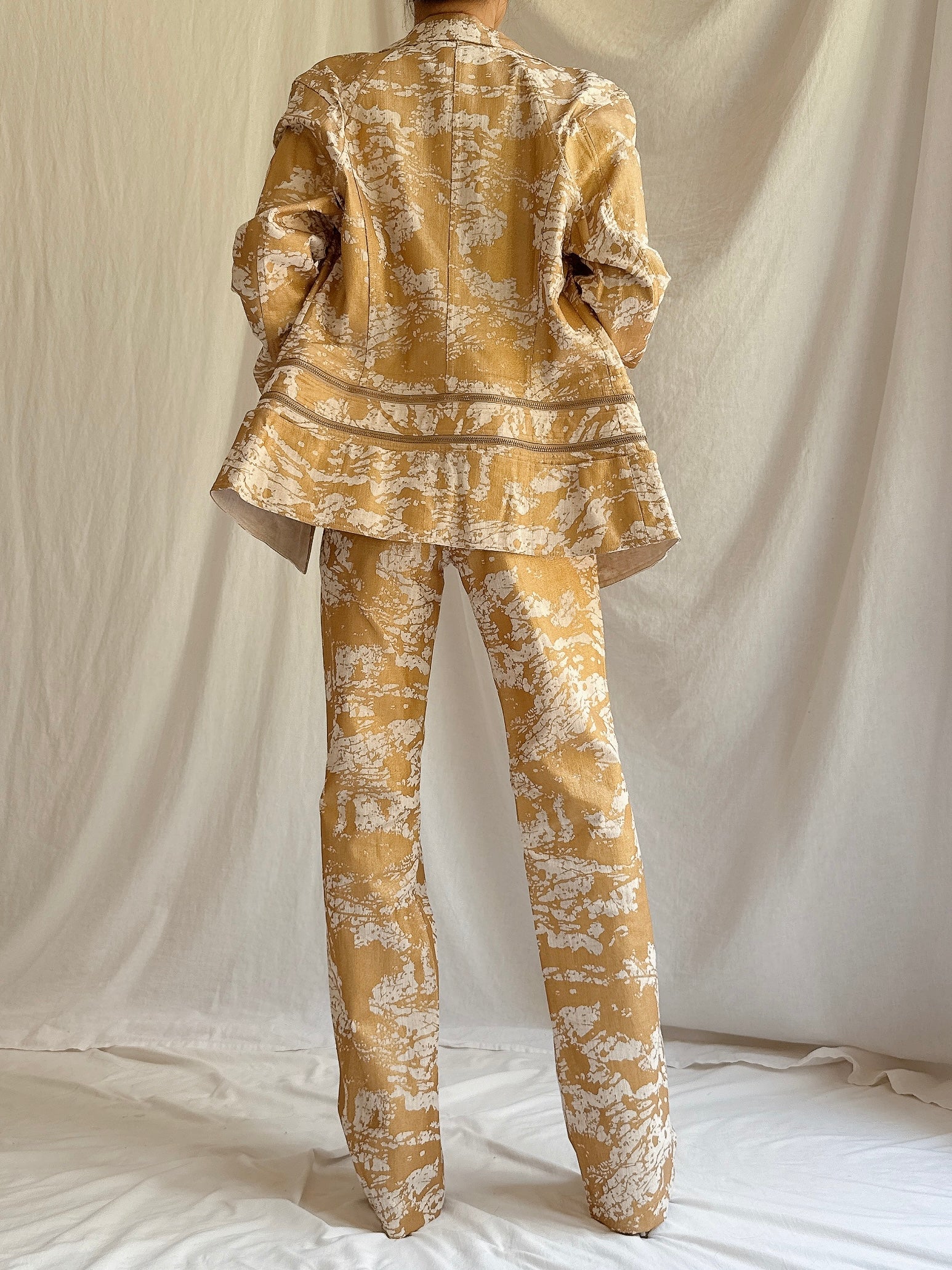 Vintage Kyoko Higa Linen 2-Piece Set - FR 40