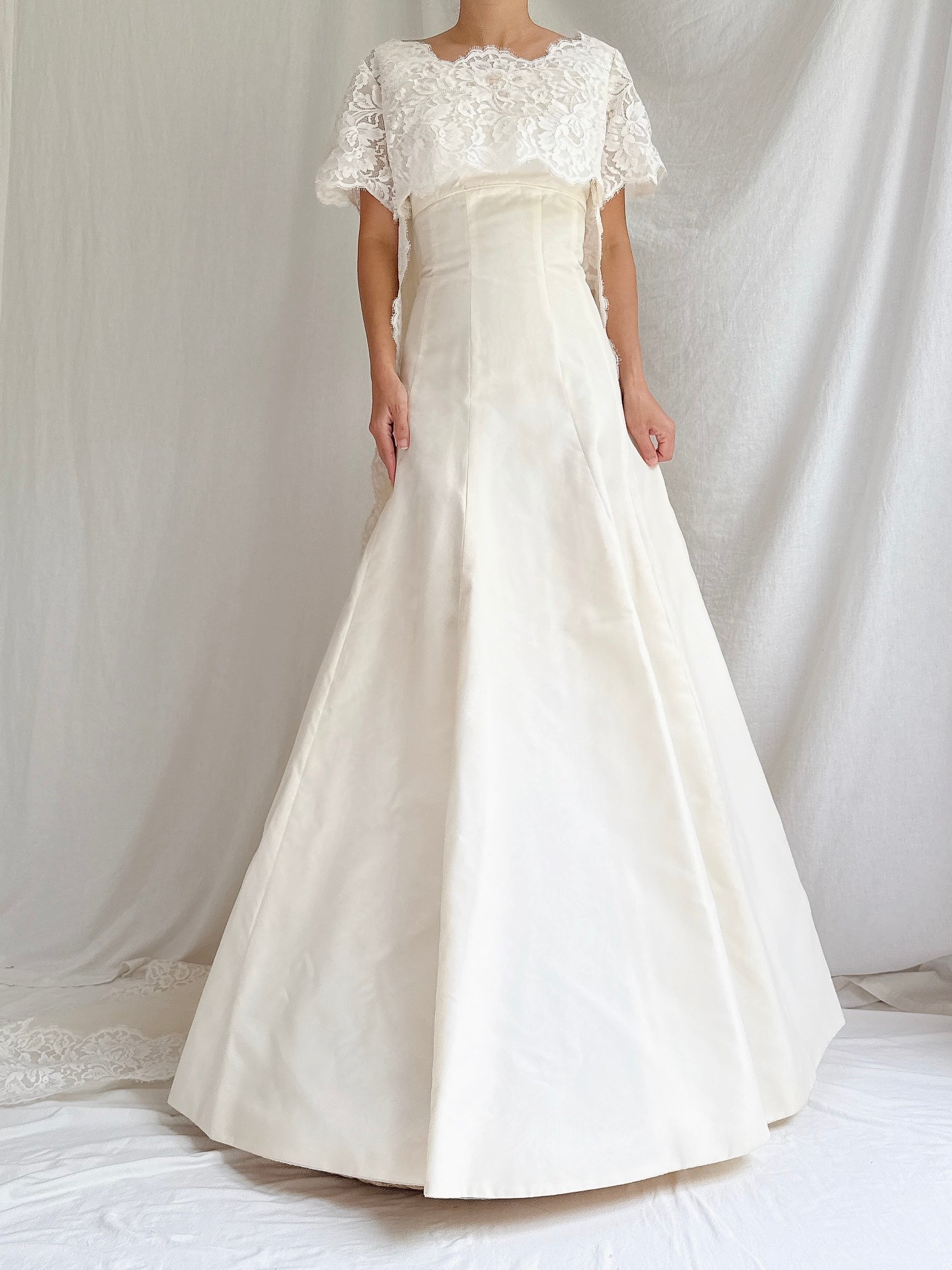 1960s Organza & Lace 2-Piece Set - M