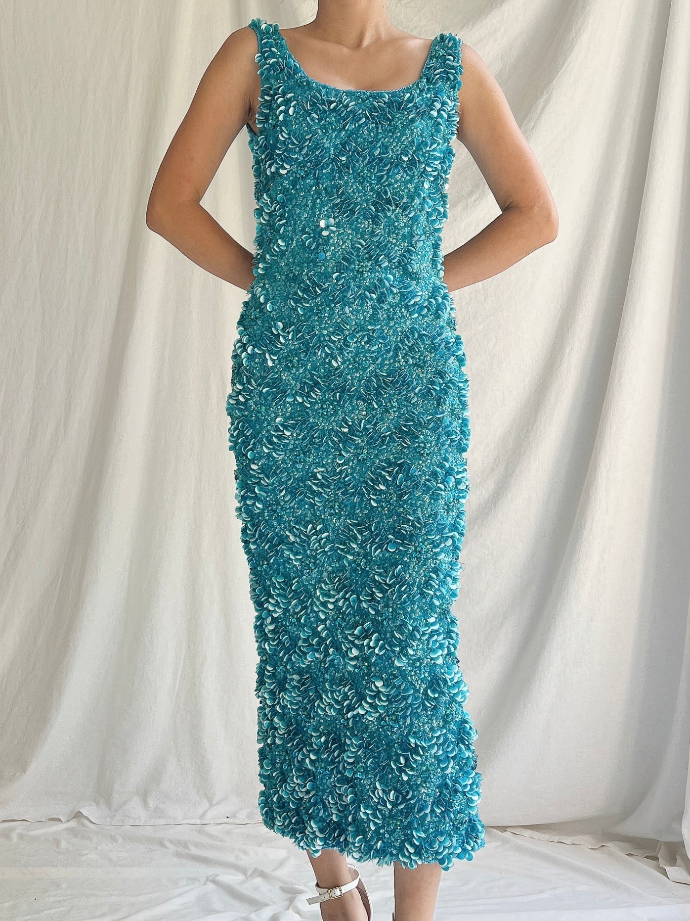 1960s Sequins Dress - S