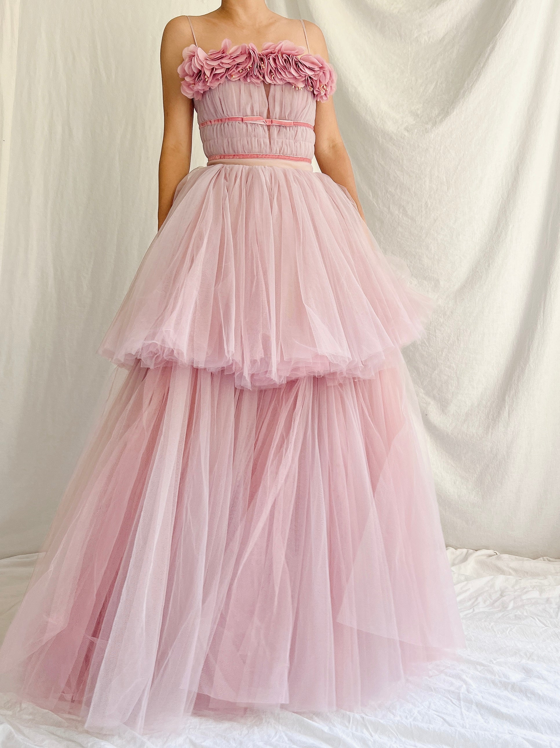 Lilac Tulle Layered Dress - 0/2 | G O S S A M E R Lilac Tulle Layered Dress - 0/2 | G O S S A M E R