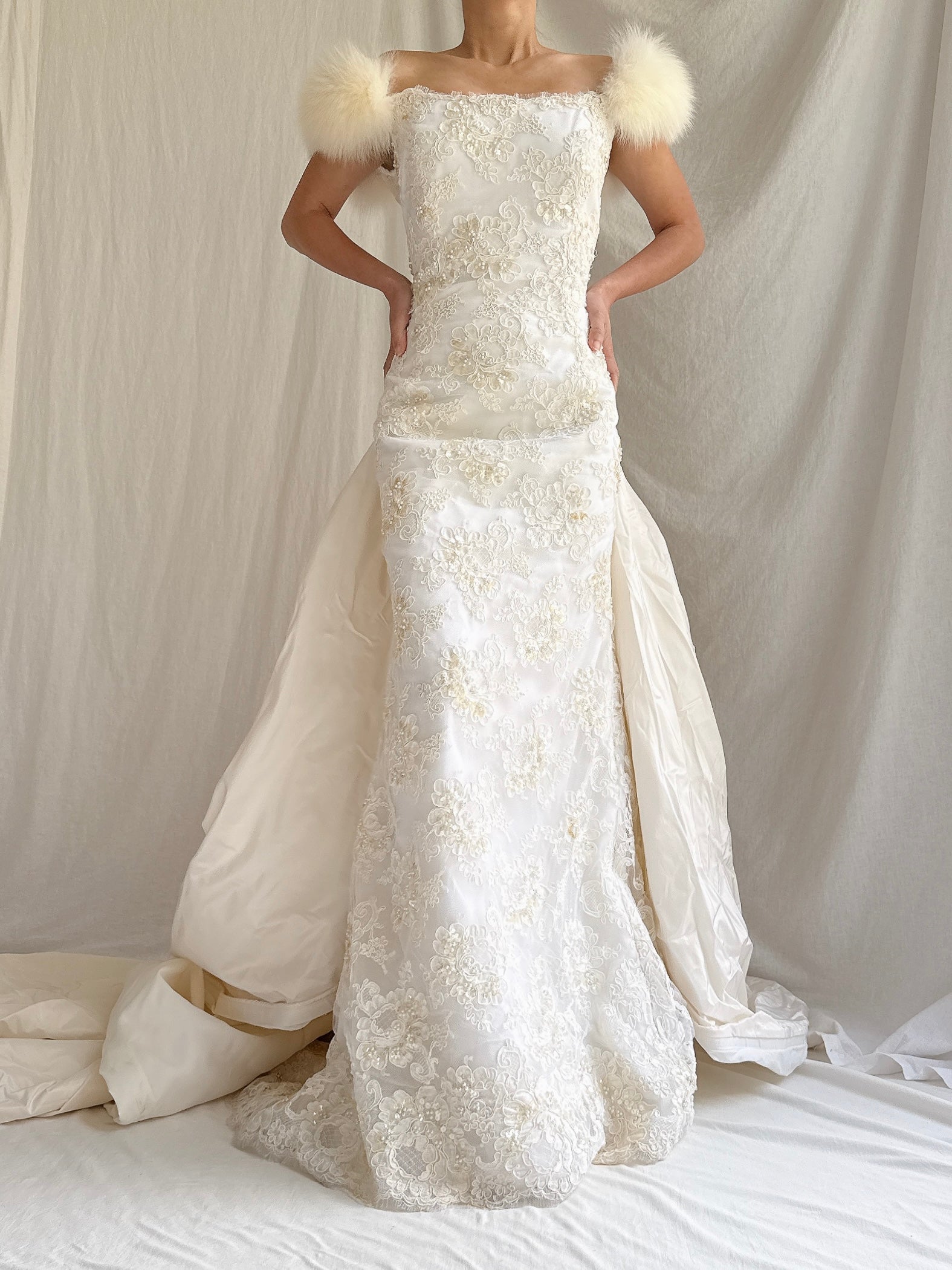 Vintage Carmela Sutera Couture Lace 2-Piece Set - M