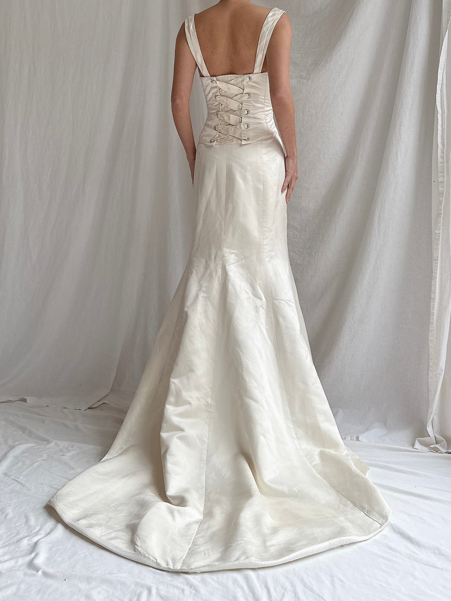 Vintage Wearkstatte Silk Charmeuse Gown - M/8