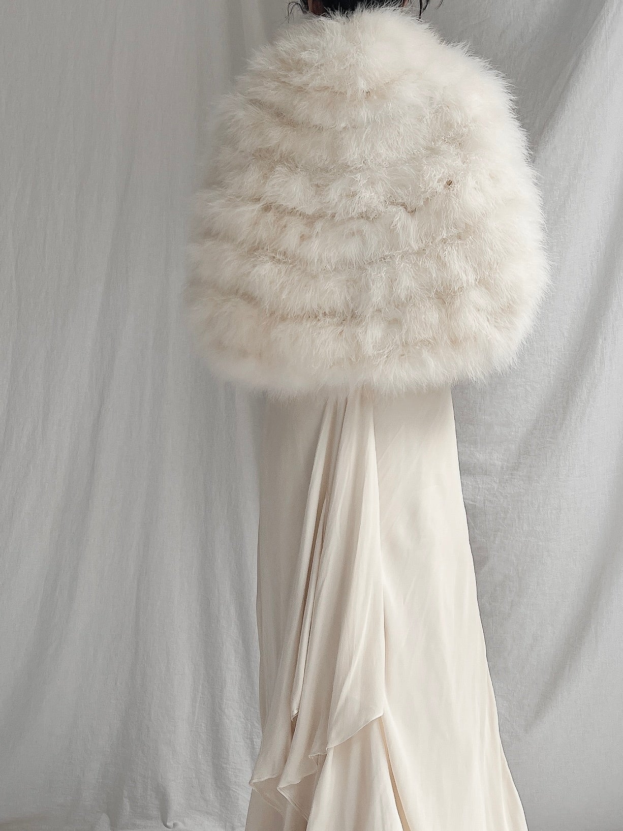 Vintage Feather Cape - OSFM