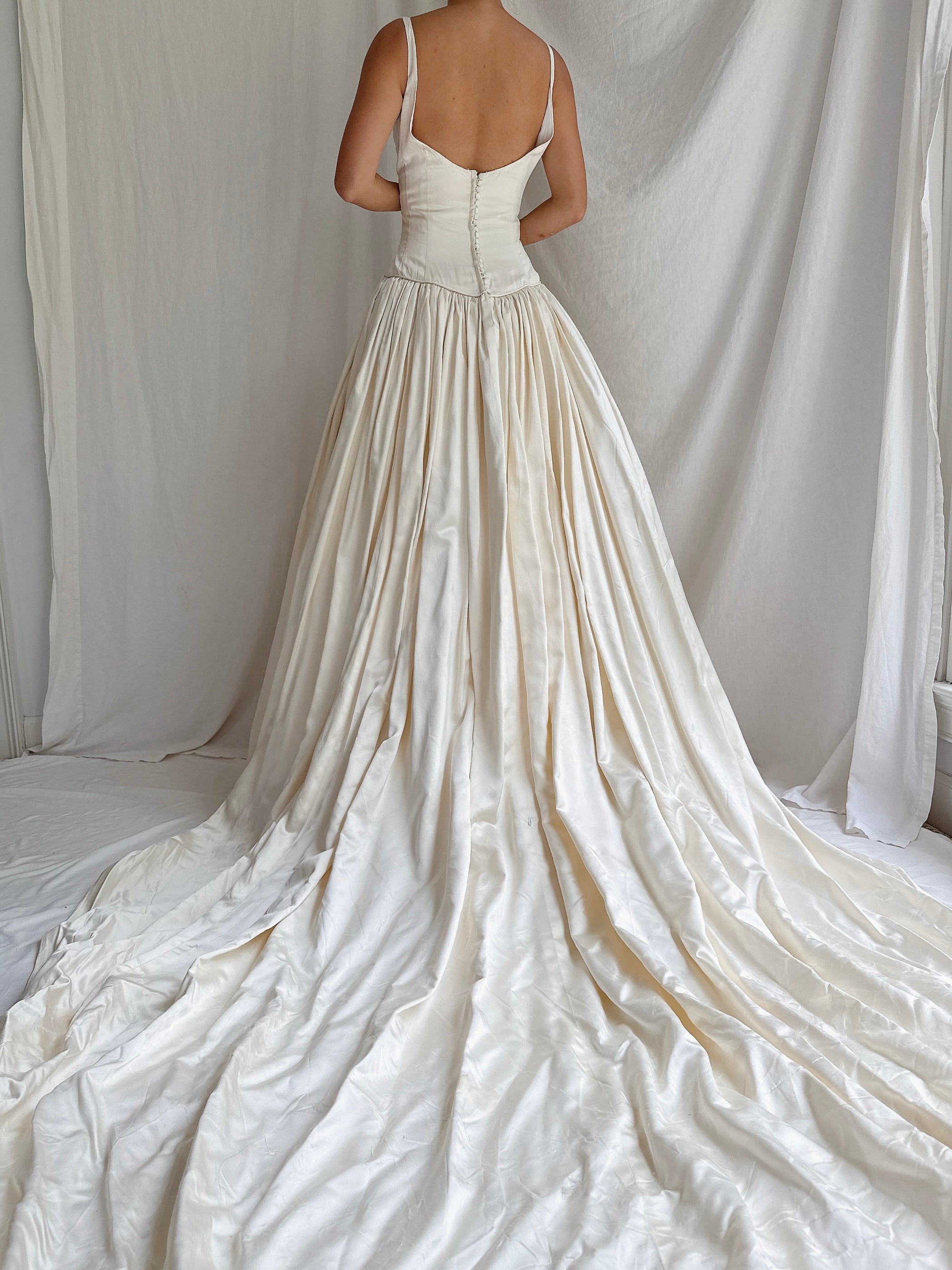 Vintage Lazaro Silk Gown - M/8