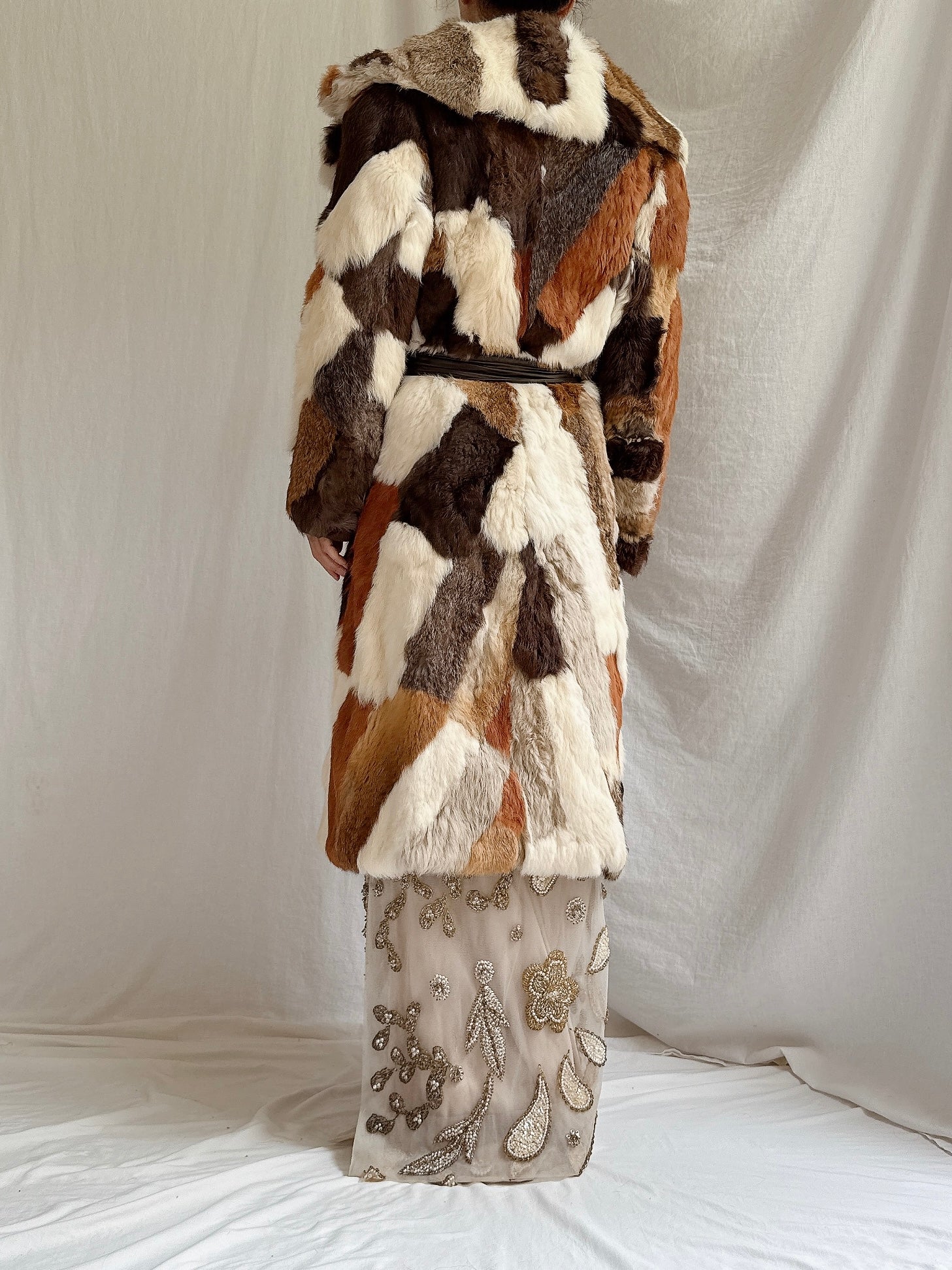 Vintage Stitched Fur Coat
