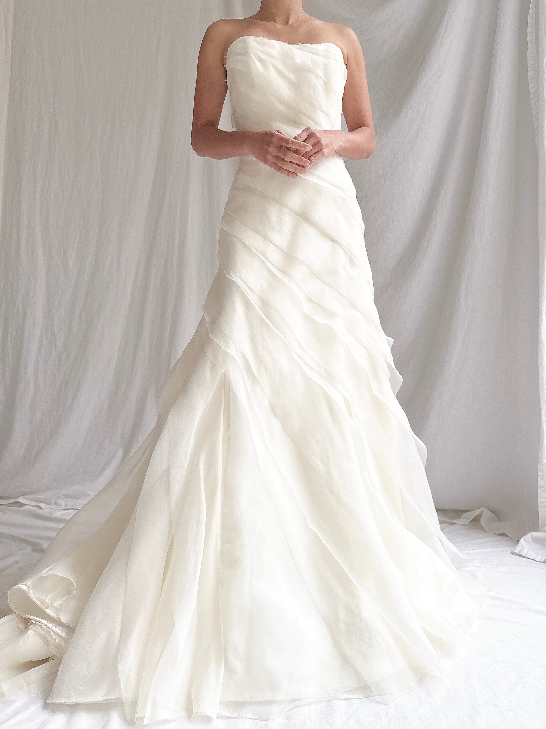 Vintage Silk Organza Gown - M/6