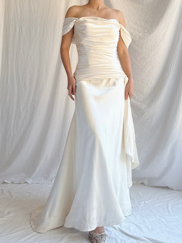 Vintage Amy Michelson Silk Gown - M