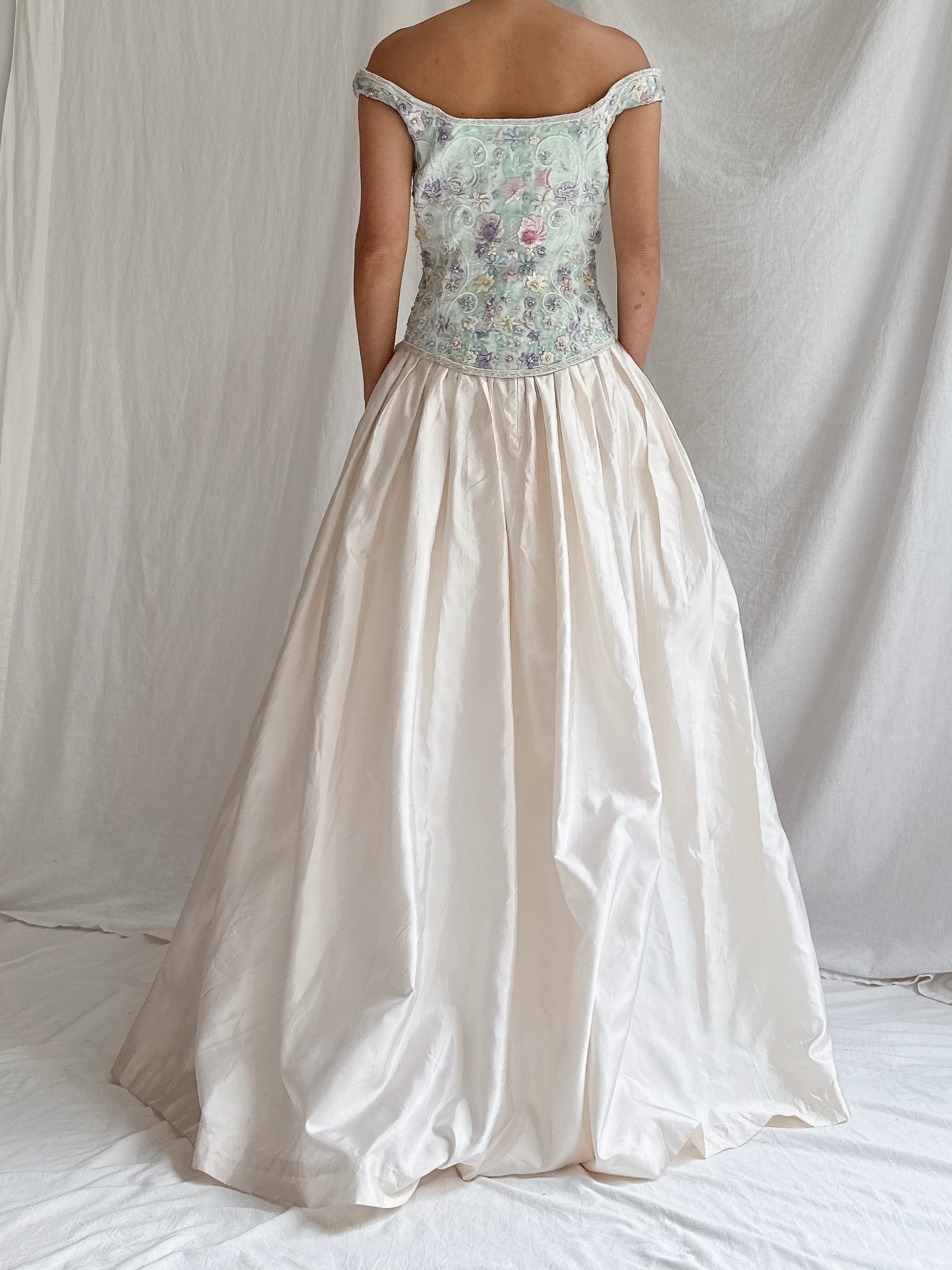 Vintage Bellville Sassoon Bustier and Silk Skirt - M/L UK14/16