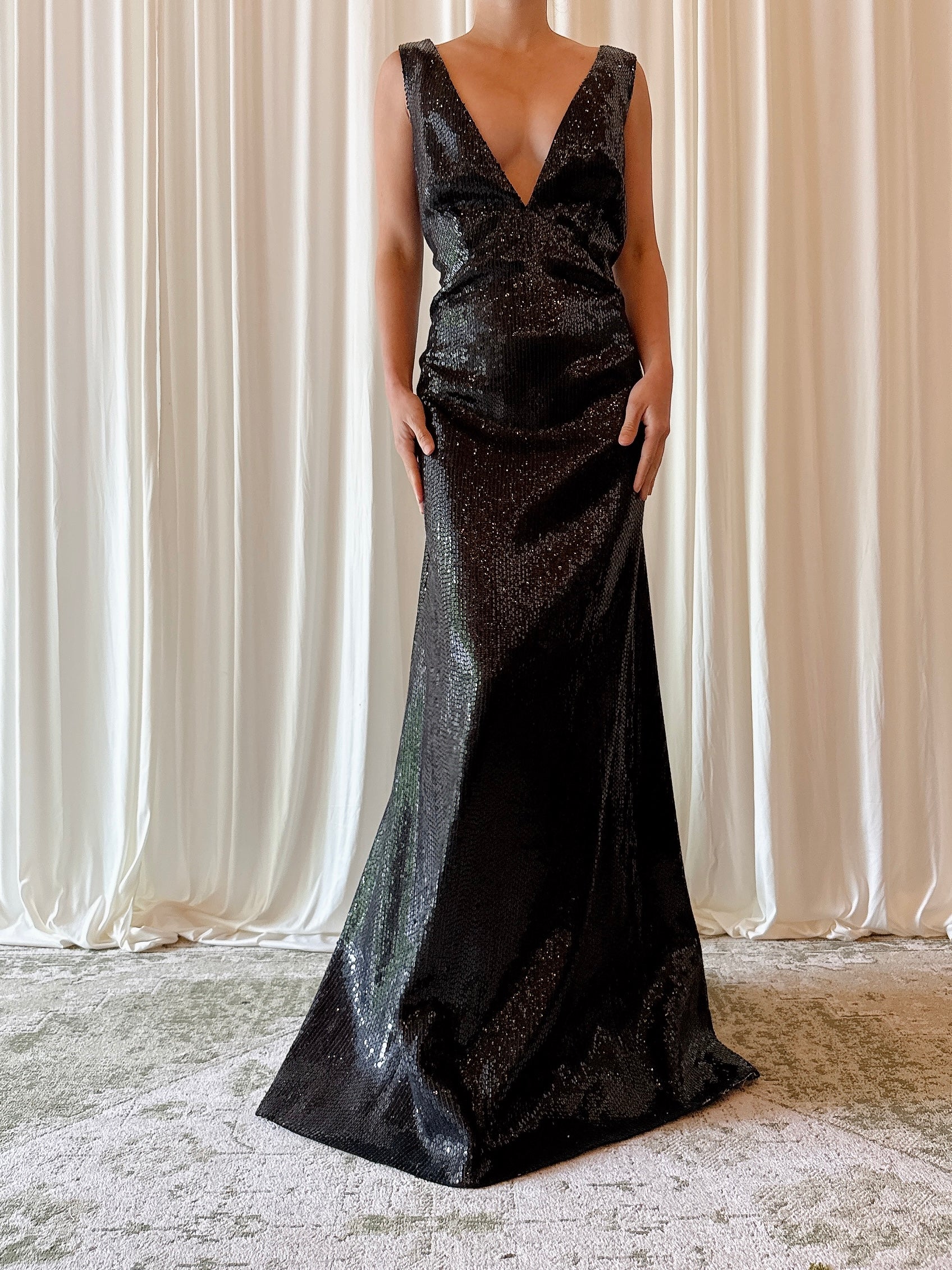 Vintage Jasper Conran Sequin Dress - L