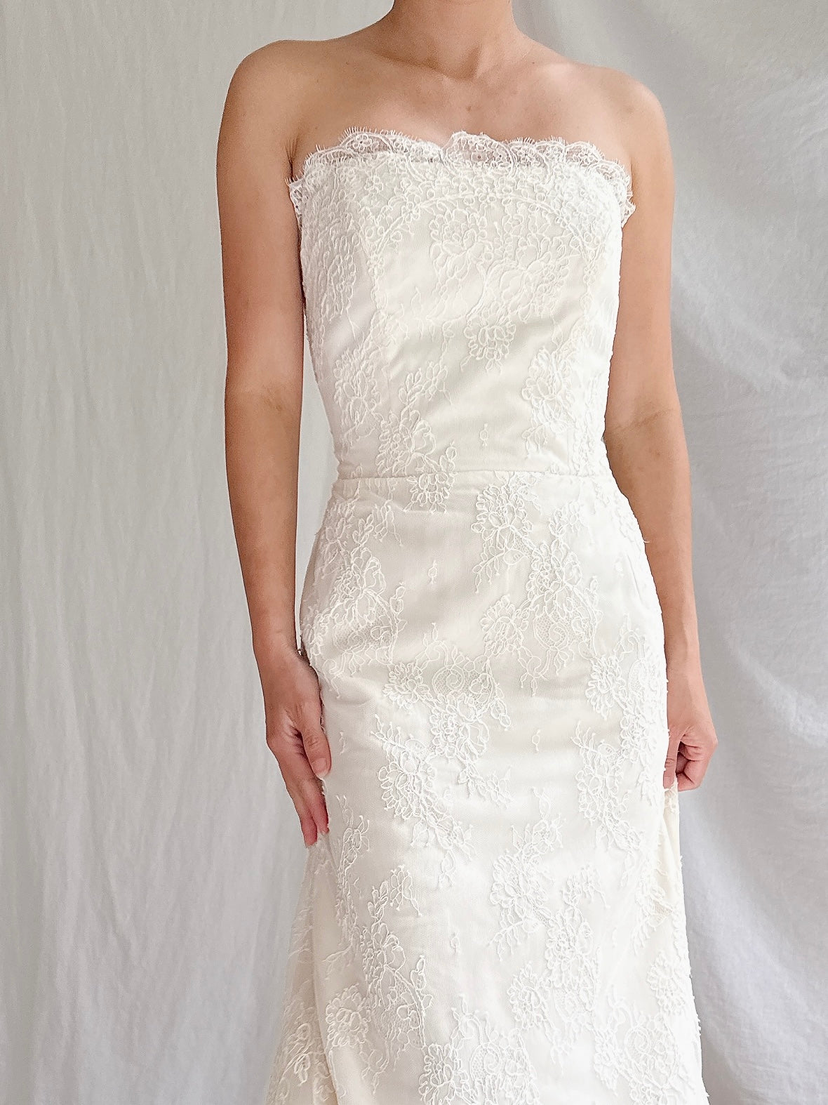 Vintage Liancarlo Couture Strapless Neckline Gown - S/6